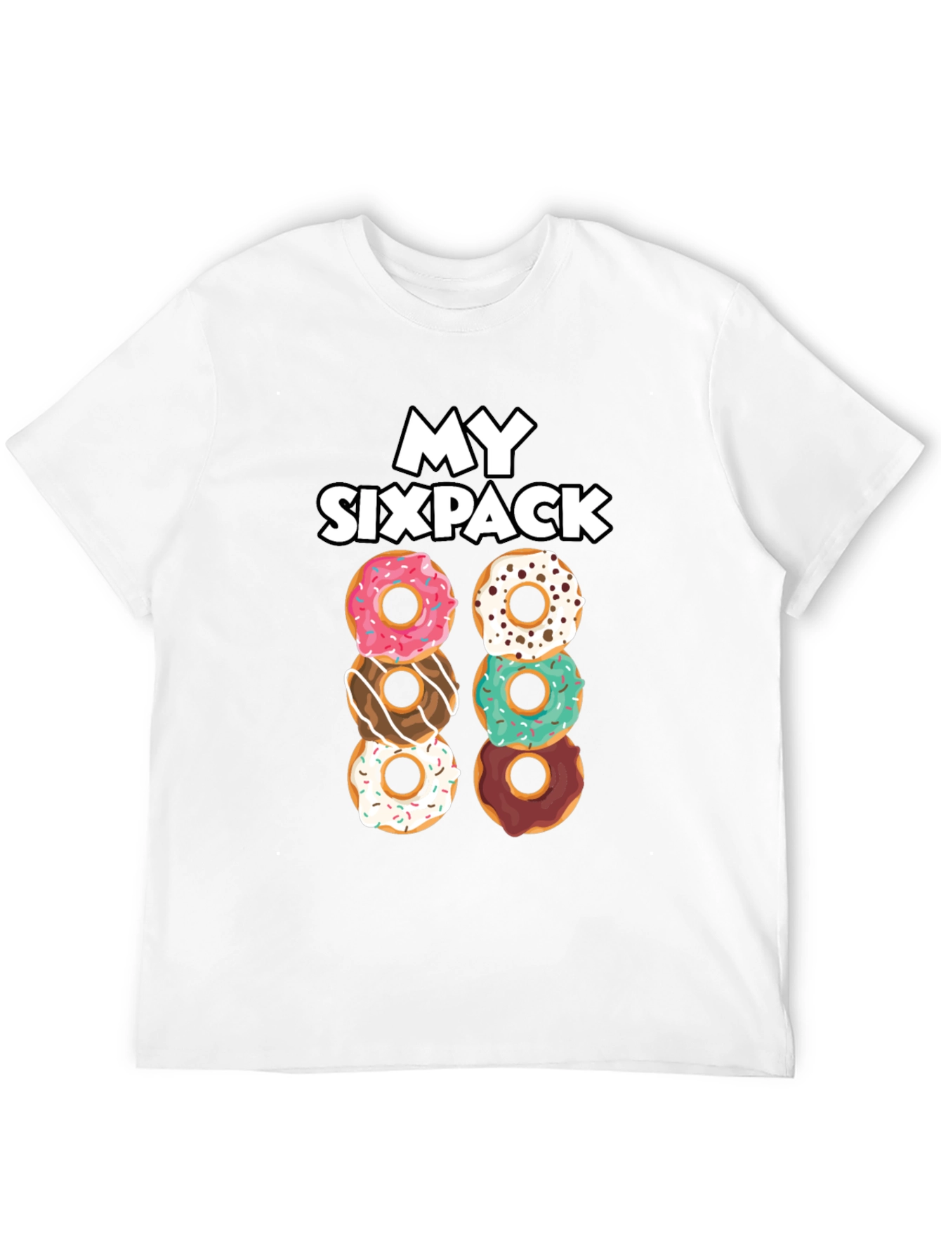My Sixpack Donuts Funny Graphic T-Shirt