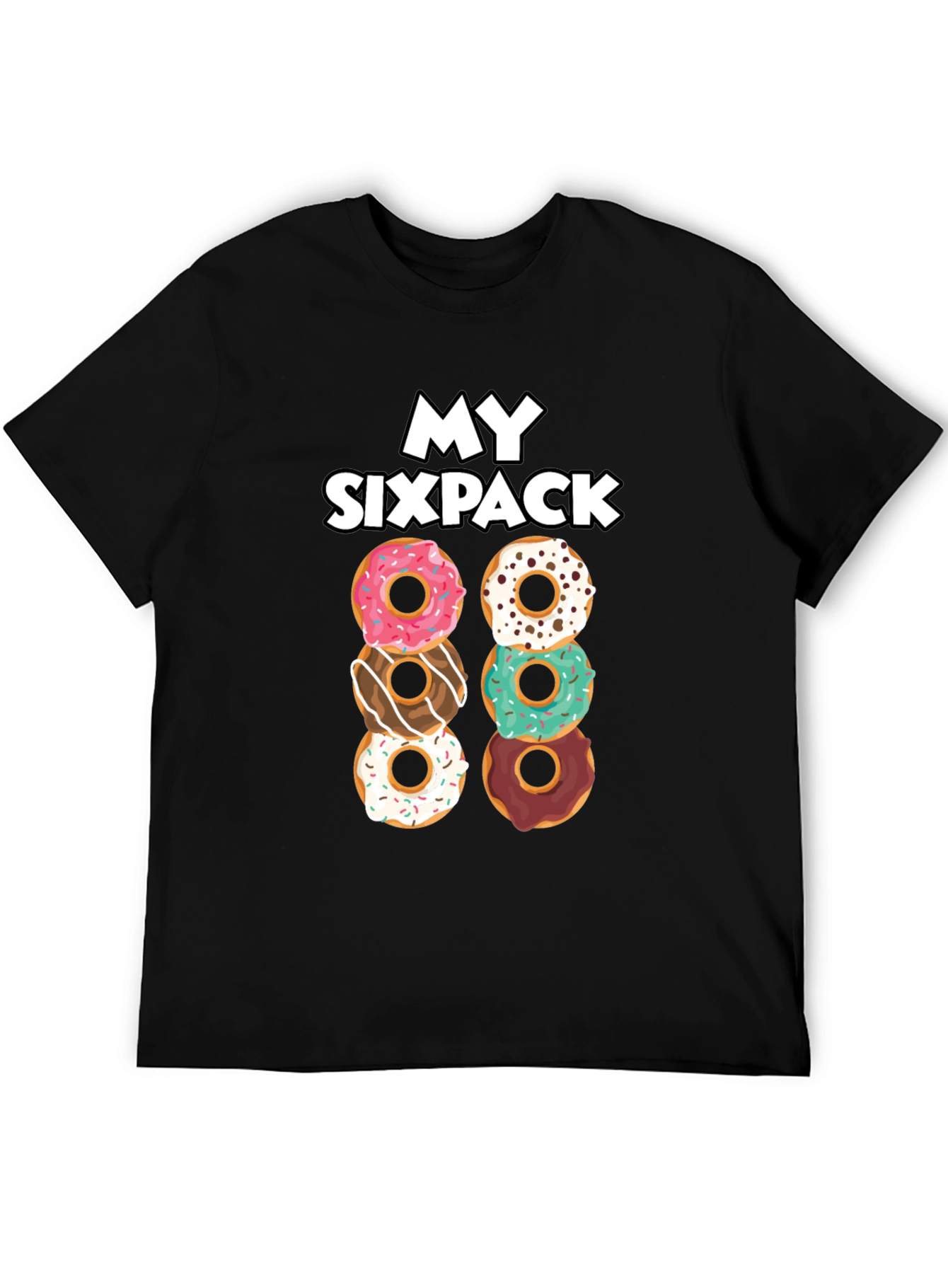 My Sixpack Donuts Funny Graphic T-Shirt