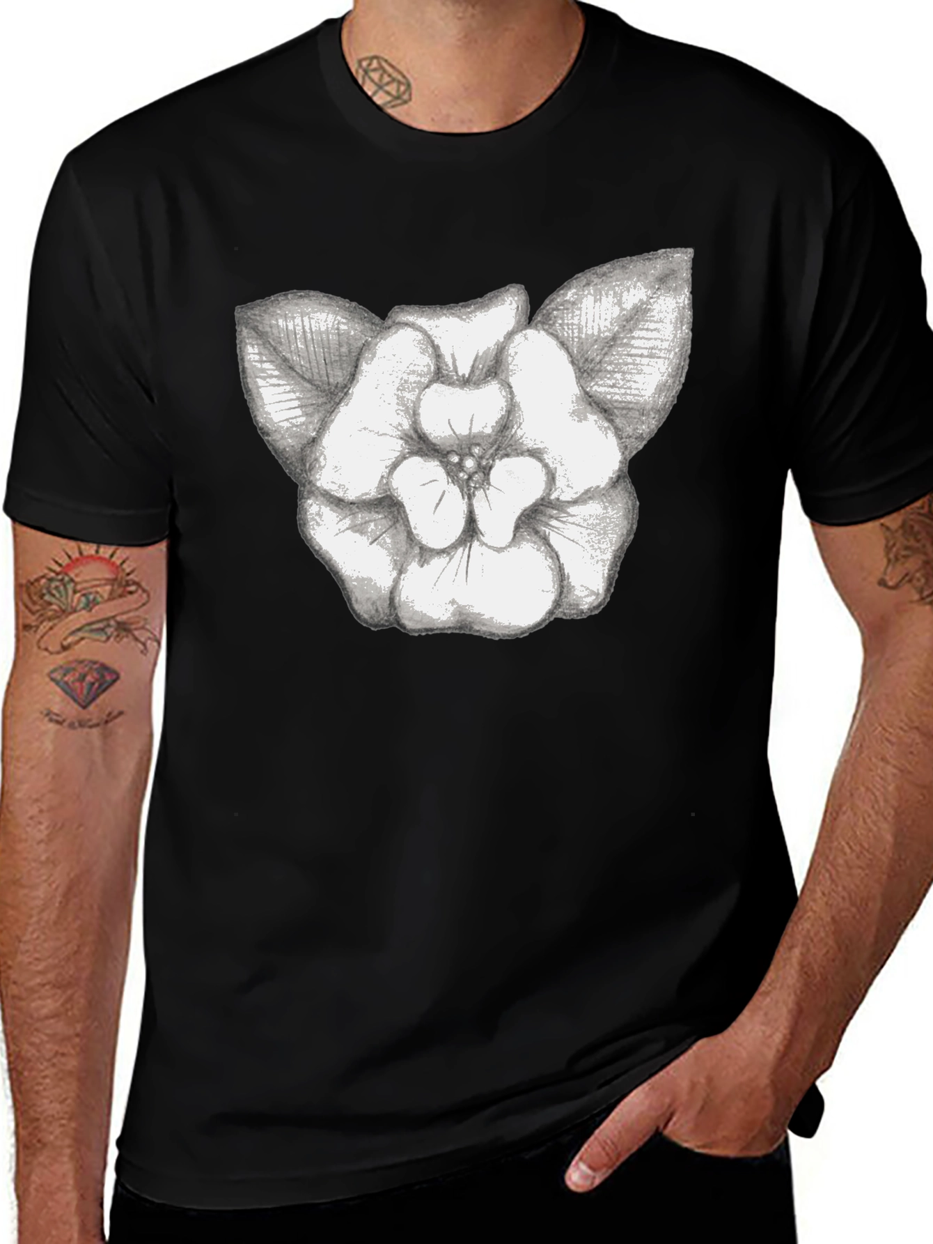 Floral Graphic Print Tee