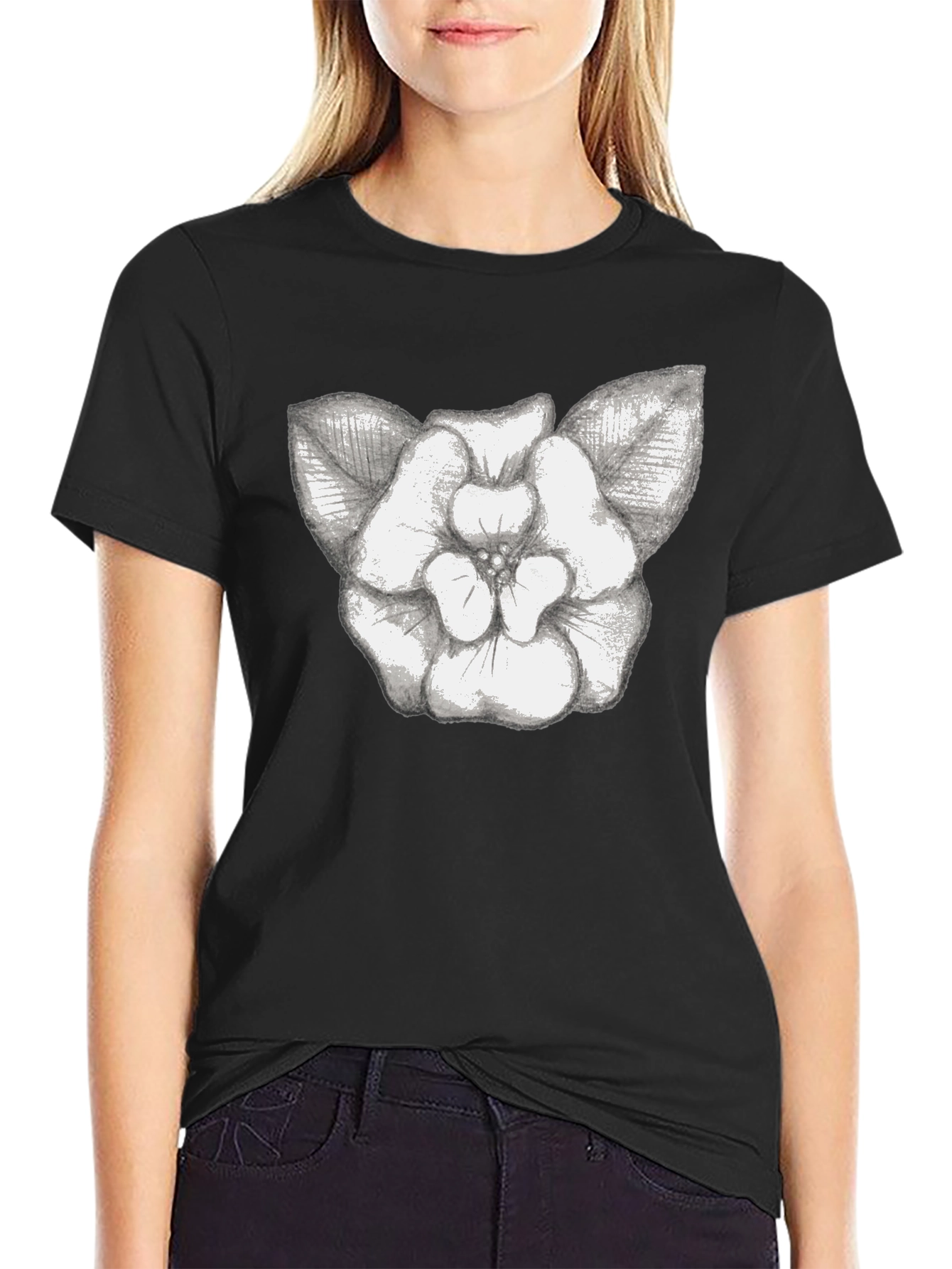 Floral Graphic Print Tee