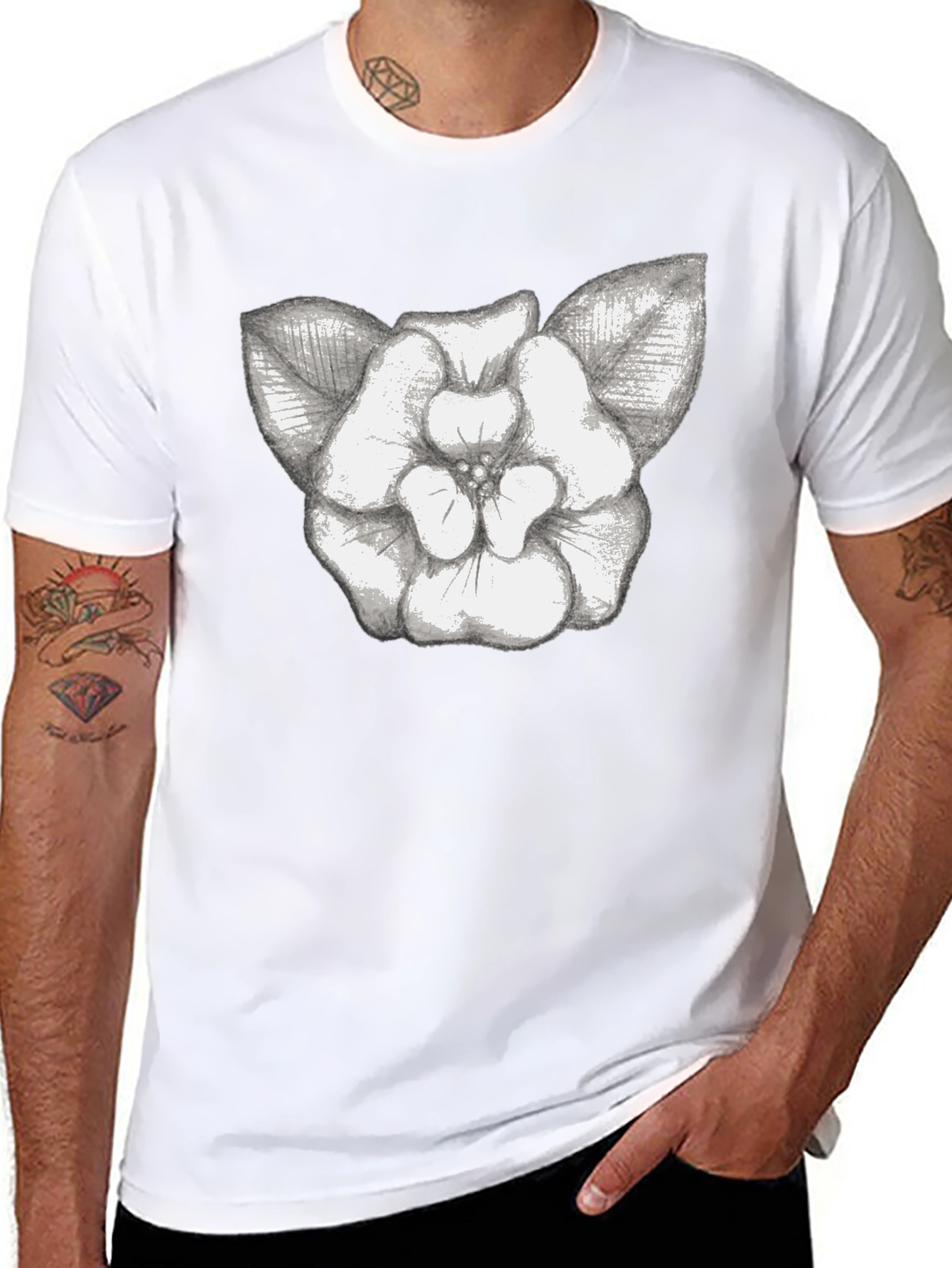 Floral Graphic Print Tee
