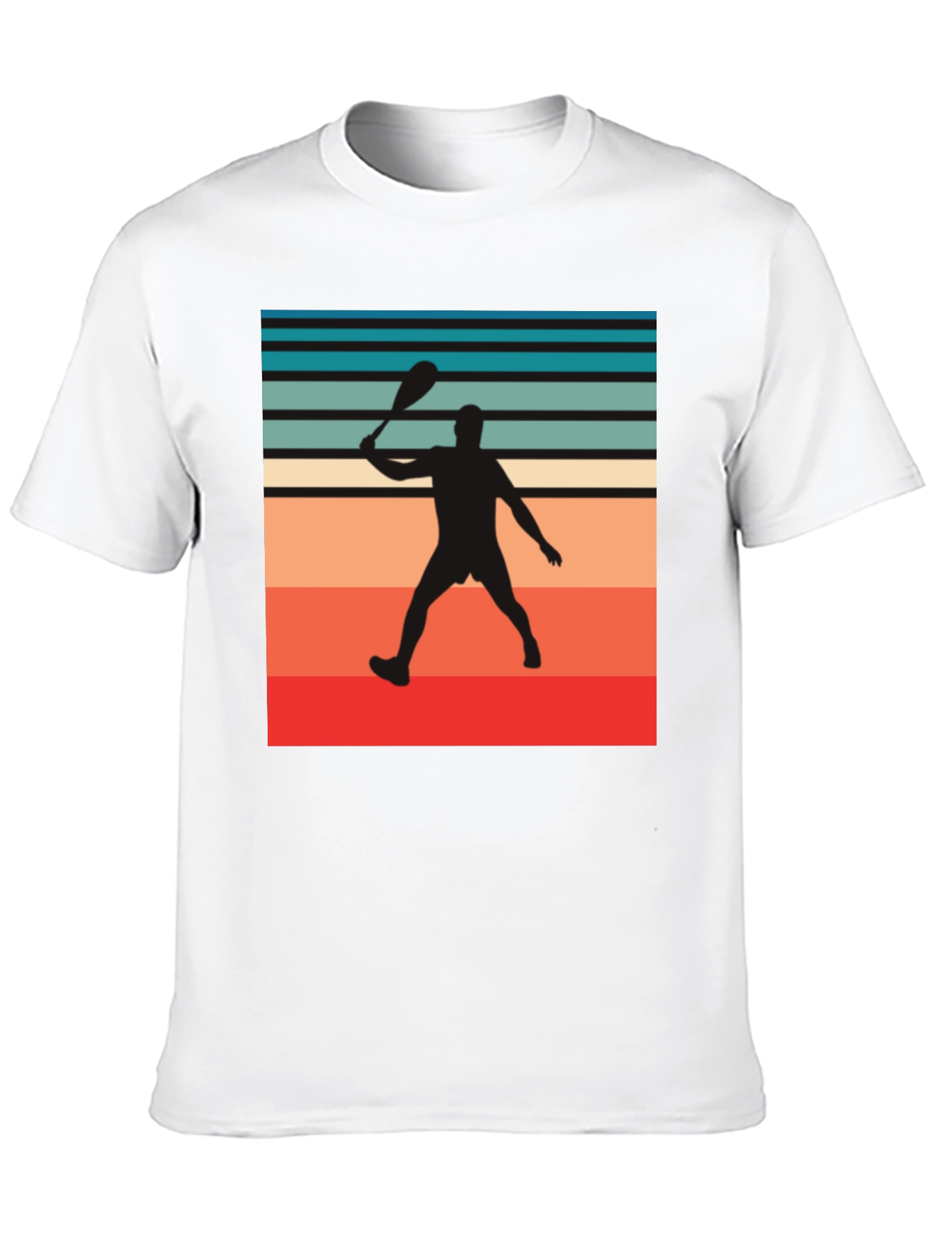 Retro Paddleball Player T-Shirt