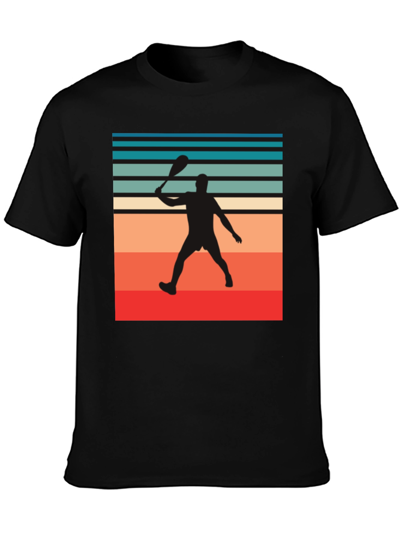 Retro Paddleball Player T-Shirt