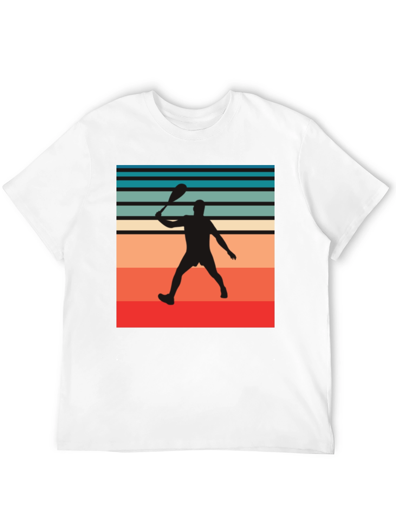 Retro Paddleball Player T-Shirt