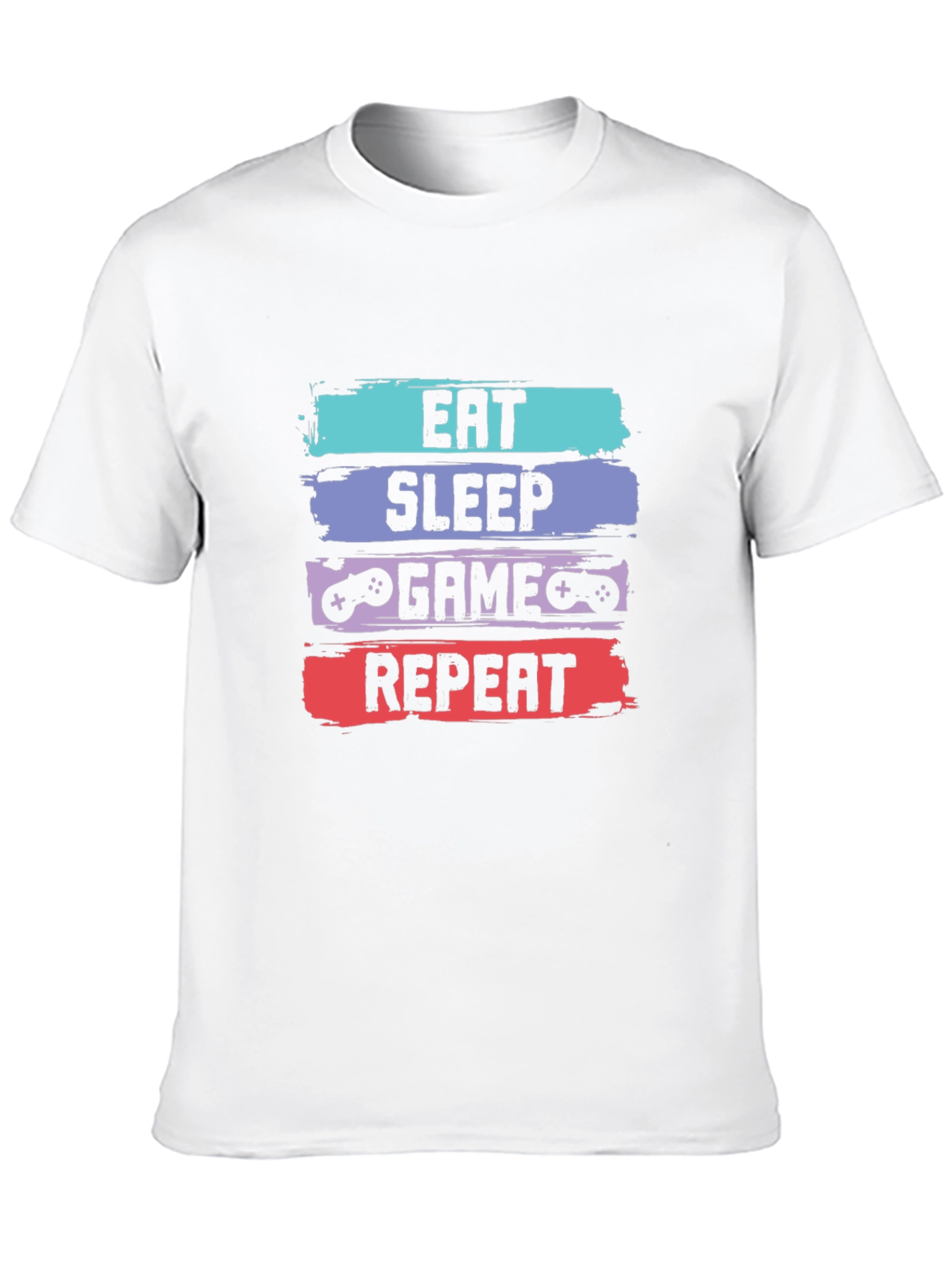 Eat Sleep Game Repeat T-Shirt - Gamer Tee