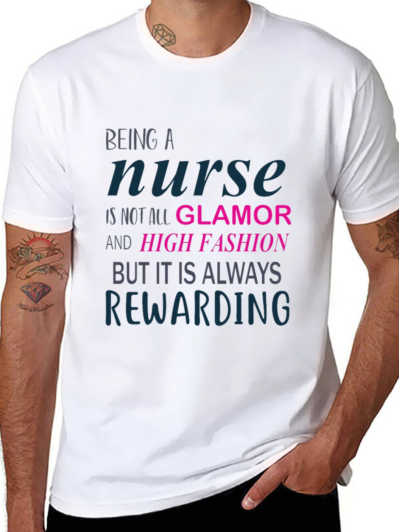 Nurse Rewarding T-Shirt - Black Graphic Tee