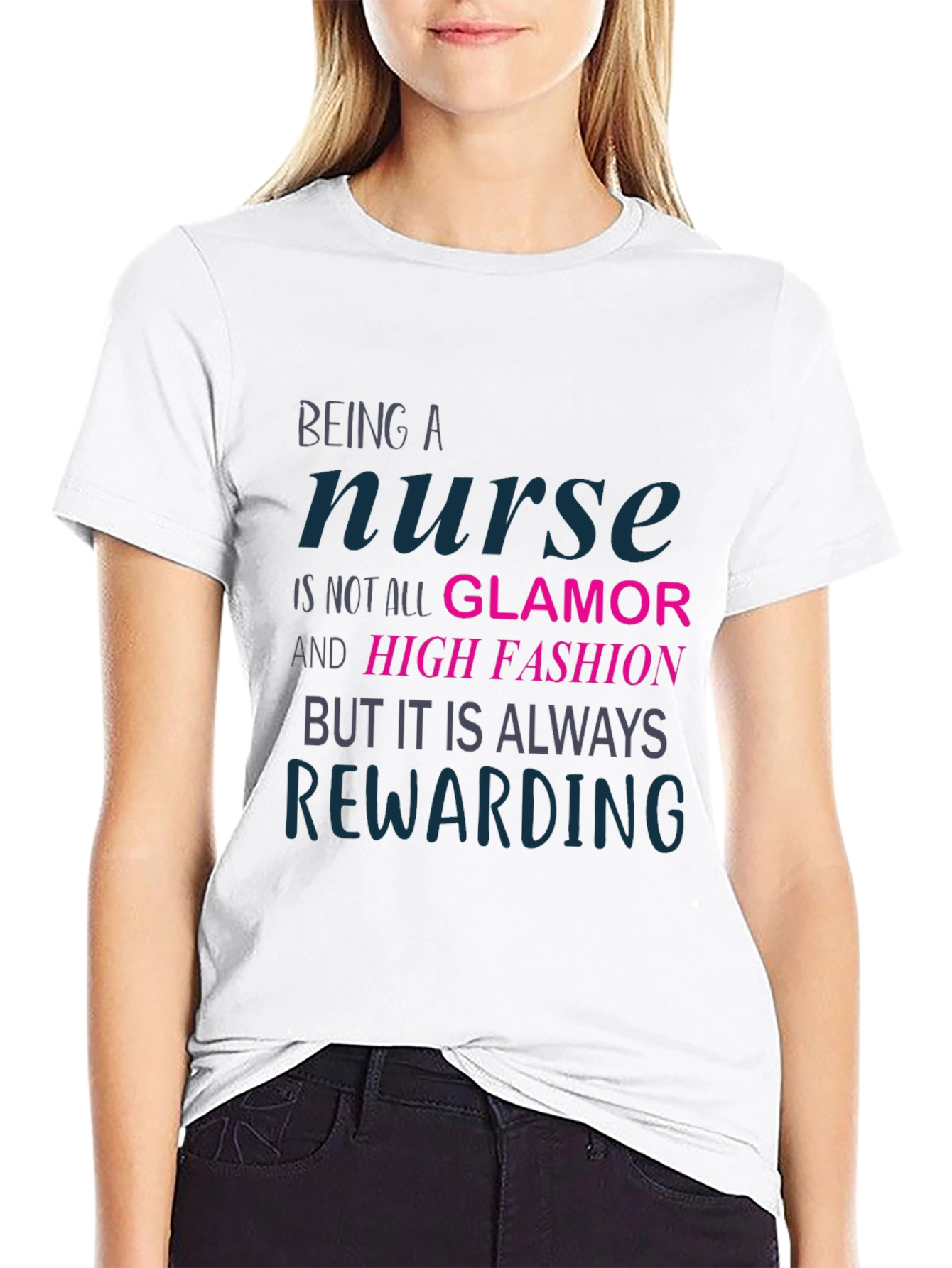 Nurse Rewarding T-Shirt - Black Graphic Tee