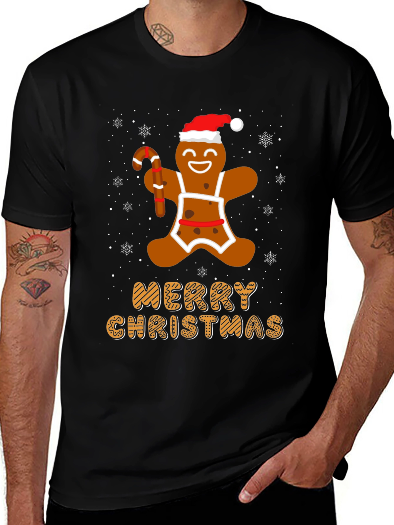 Festive Gingerbread Christmas T-Shirt