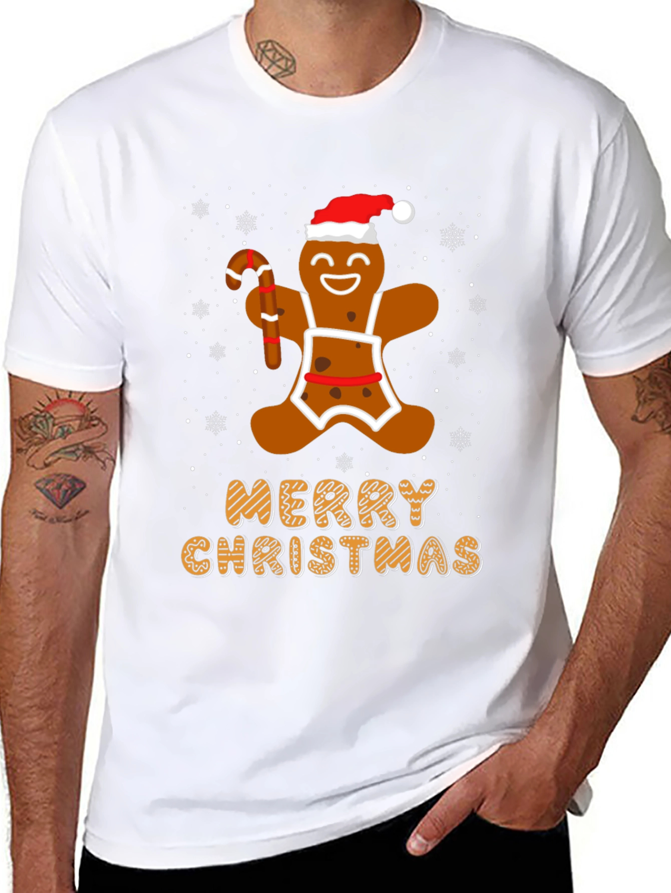Festive Gingerbread Christmas T-Shirt