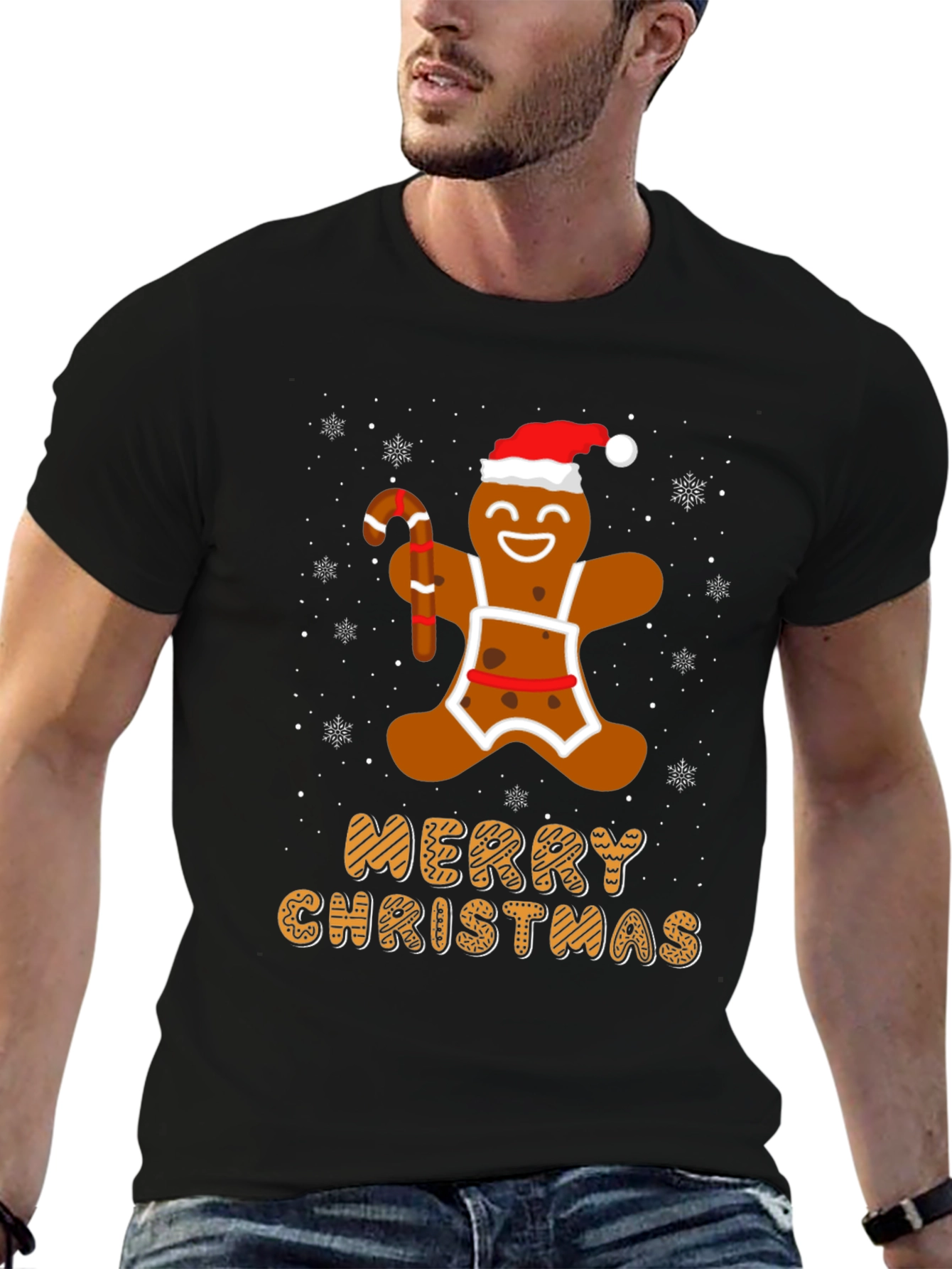 Festive Gingerbread Christmas T-Shirt