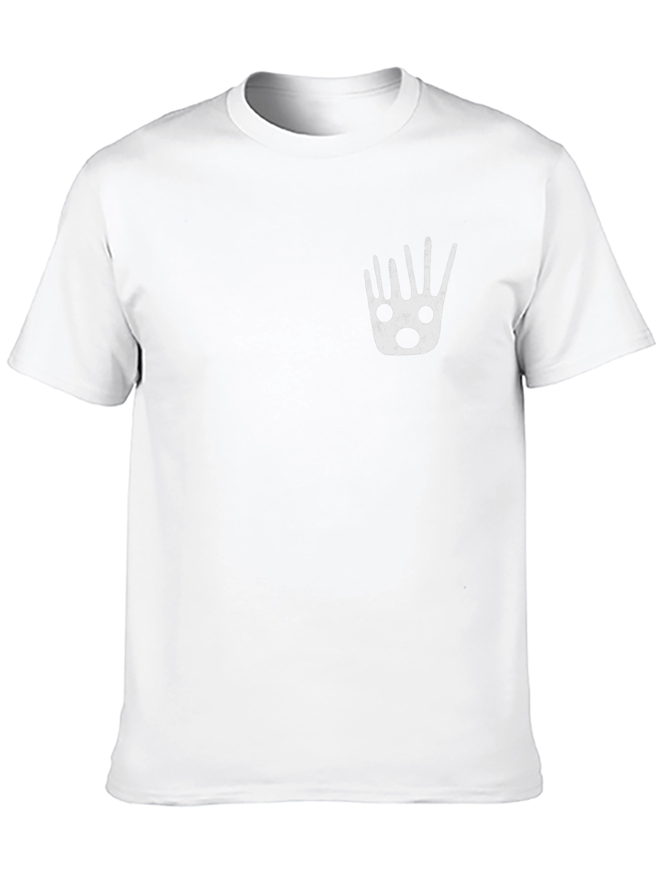 Mens Black Graphic Tee - Funky Hand Print