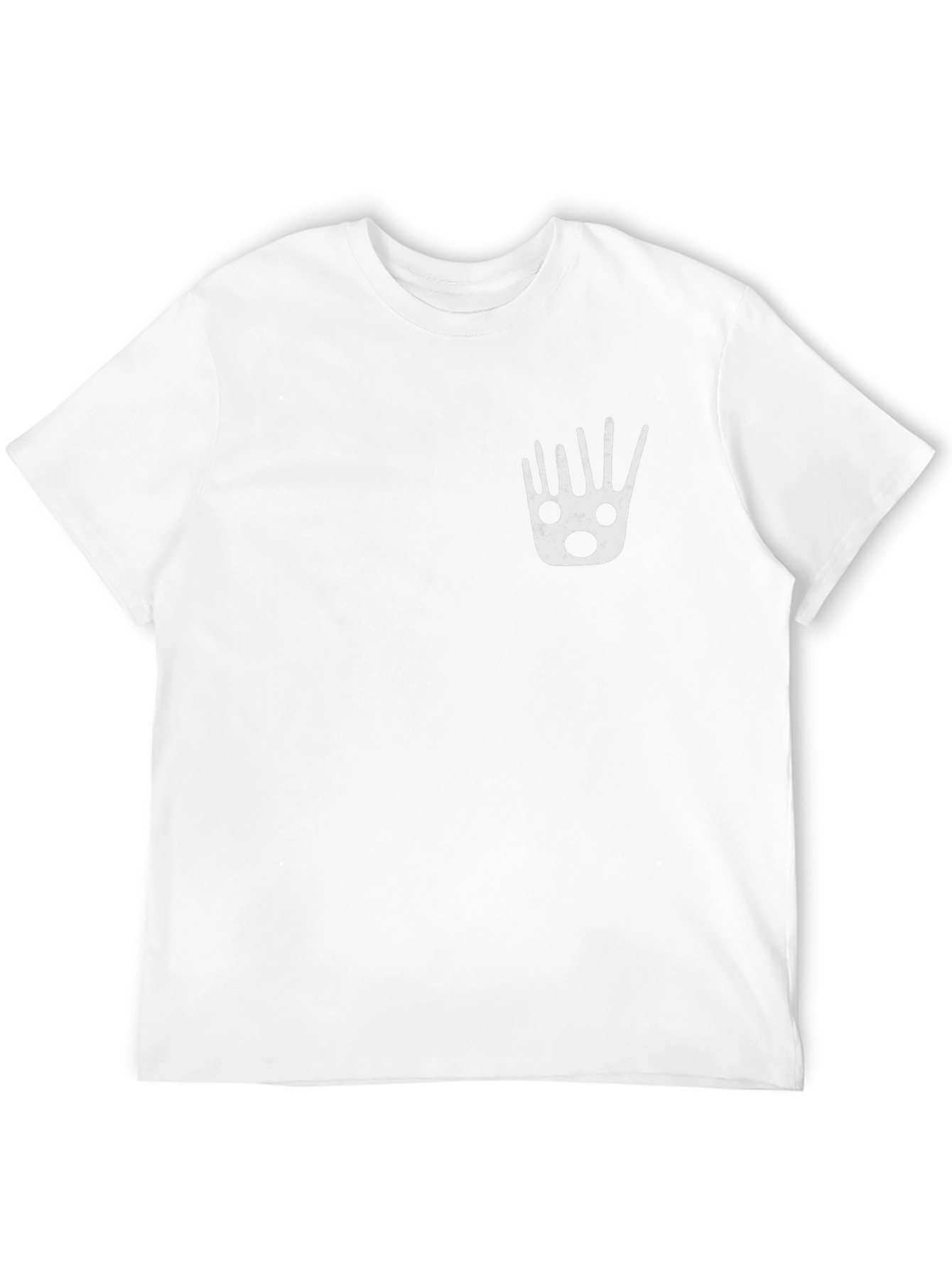 Mens Black Graphic Tee - Funky Hand Print