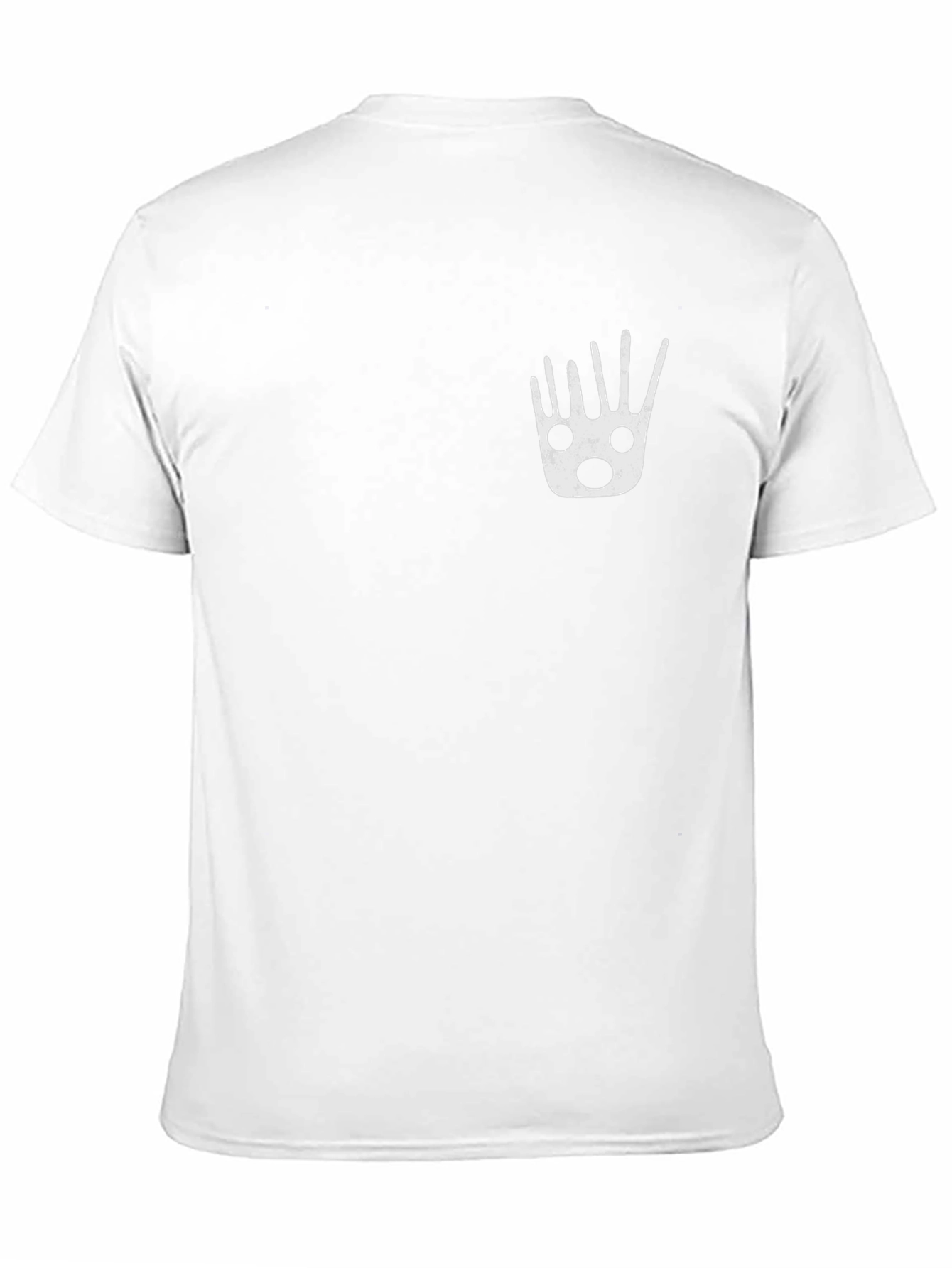 Mens Black Graphic Tee - Funky Hand Print