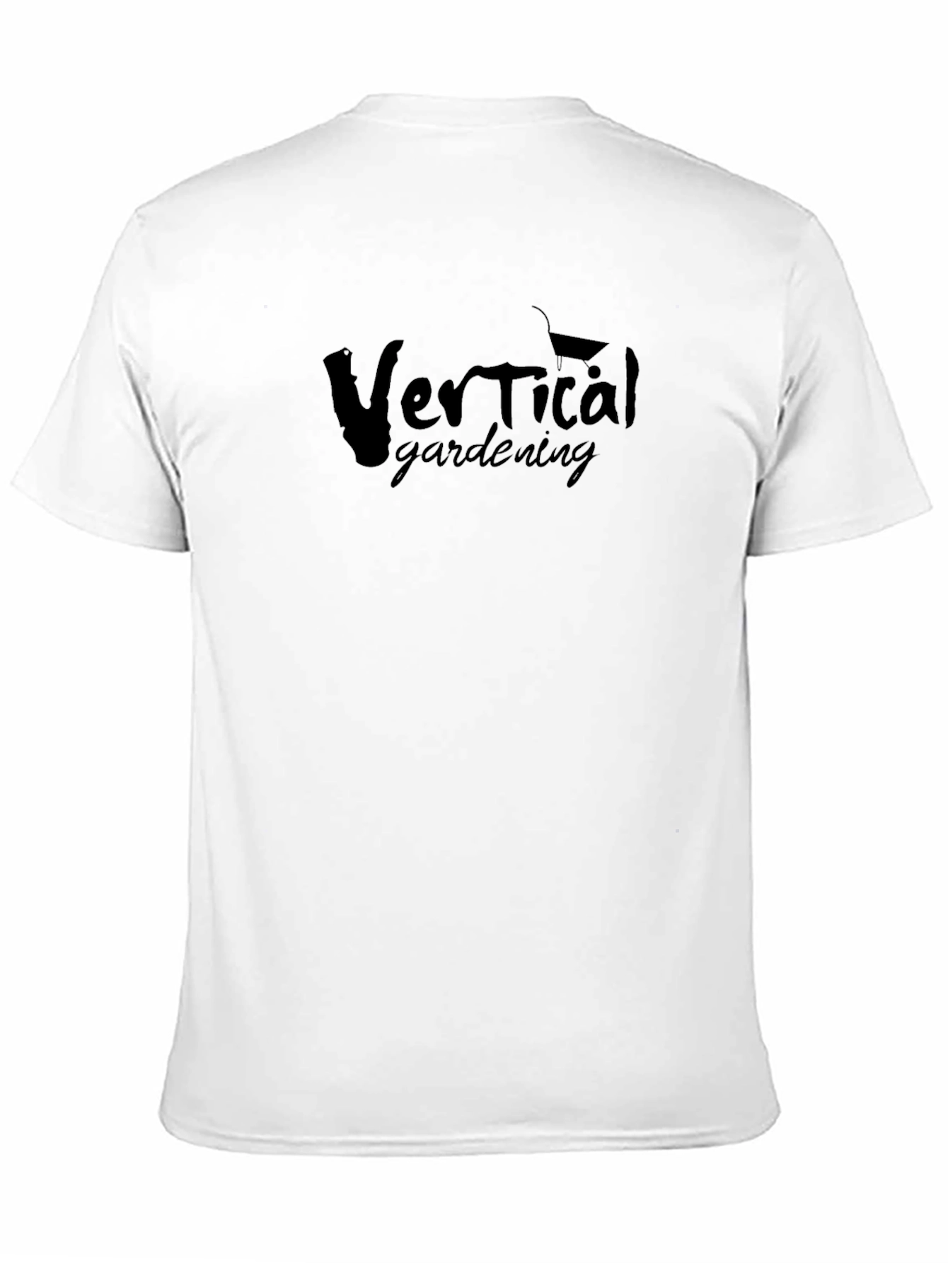 Vertical Gardening Graphic Tee - Stylish Black T-Shirt