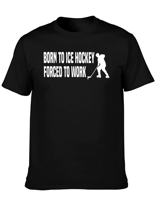 Born to Ice Hockey T-Shirt - Black