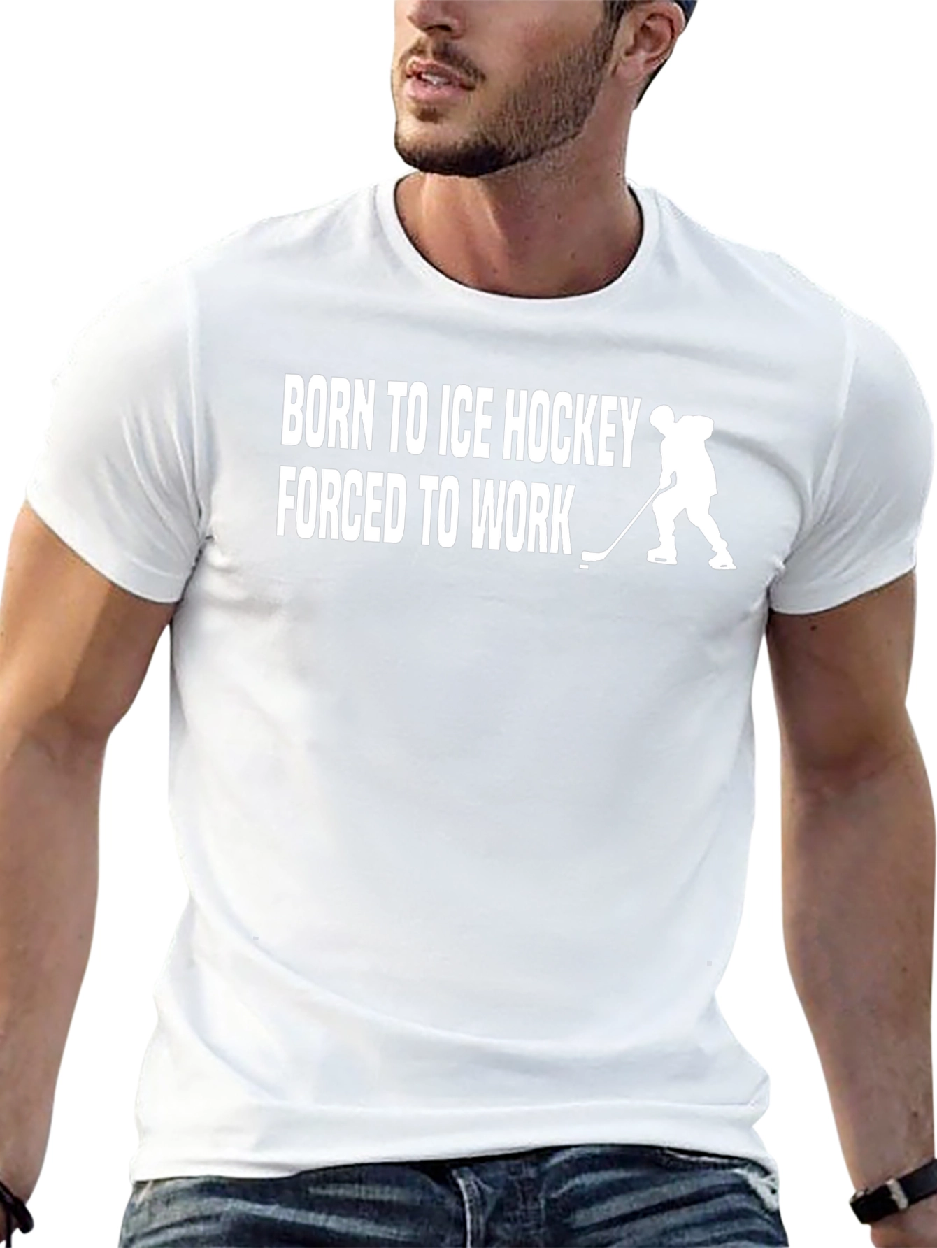 Born to Ice Hockey T-Shirt - Black