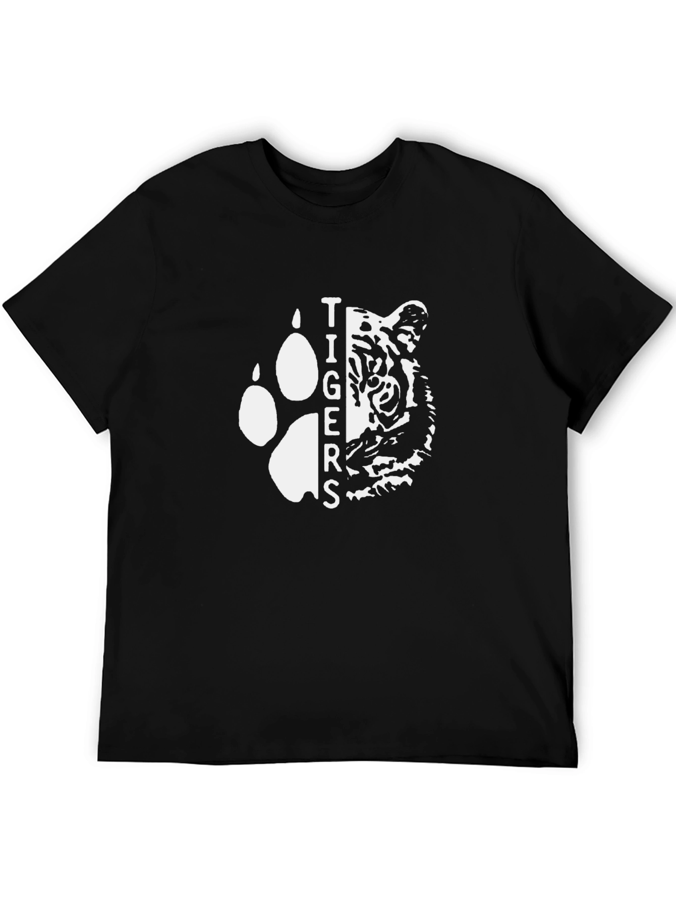 Tigers Graphic T-Shirt - Black Cotton Tee