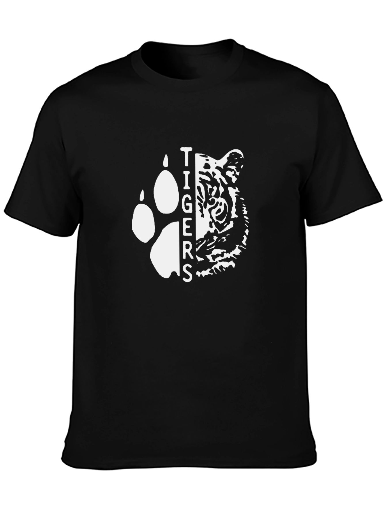 Tigers Graphic T-Shirt - Black Cotton Tee