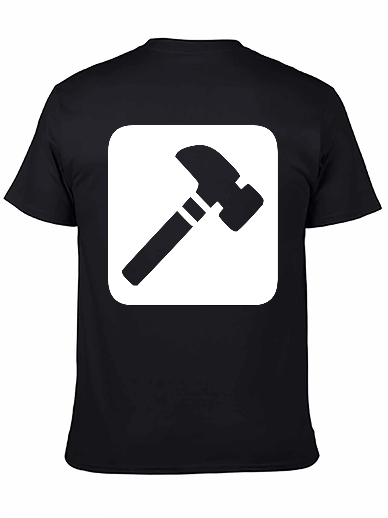 Hammer Graphic Tee - Black Cotton T-Shirt
