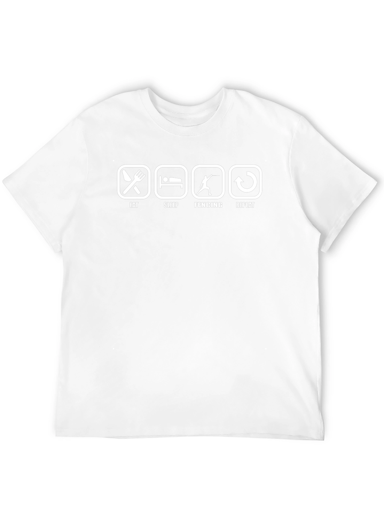 Eat Sleep Fencing Repeat Graphic Tee