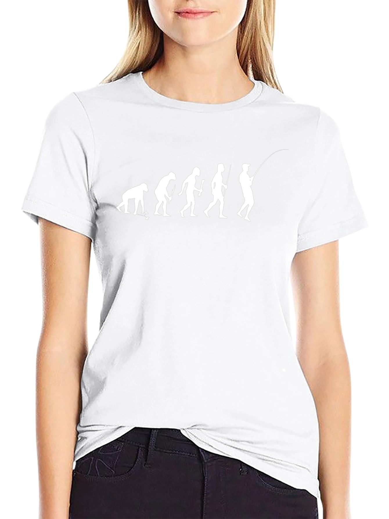 Evolution of Fishing T-Shirt - Black