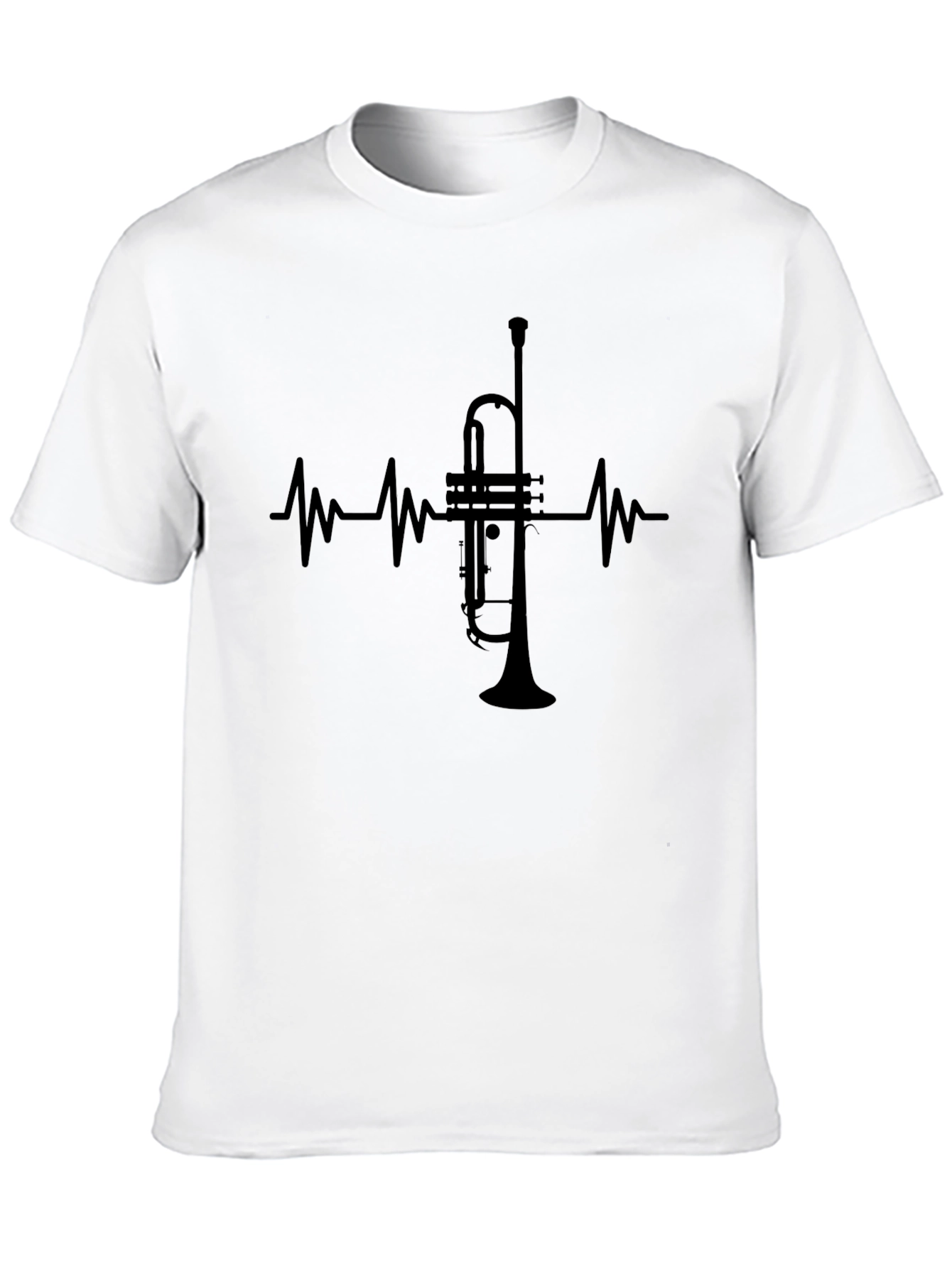 Trumpet Heartbeat T-Shirt - Musician Tee