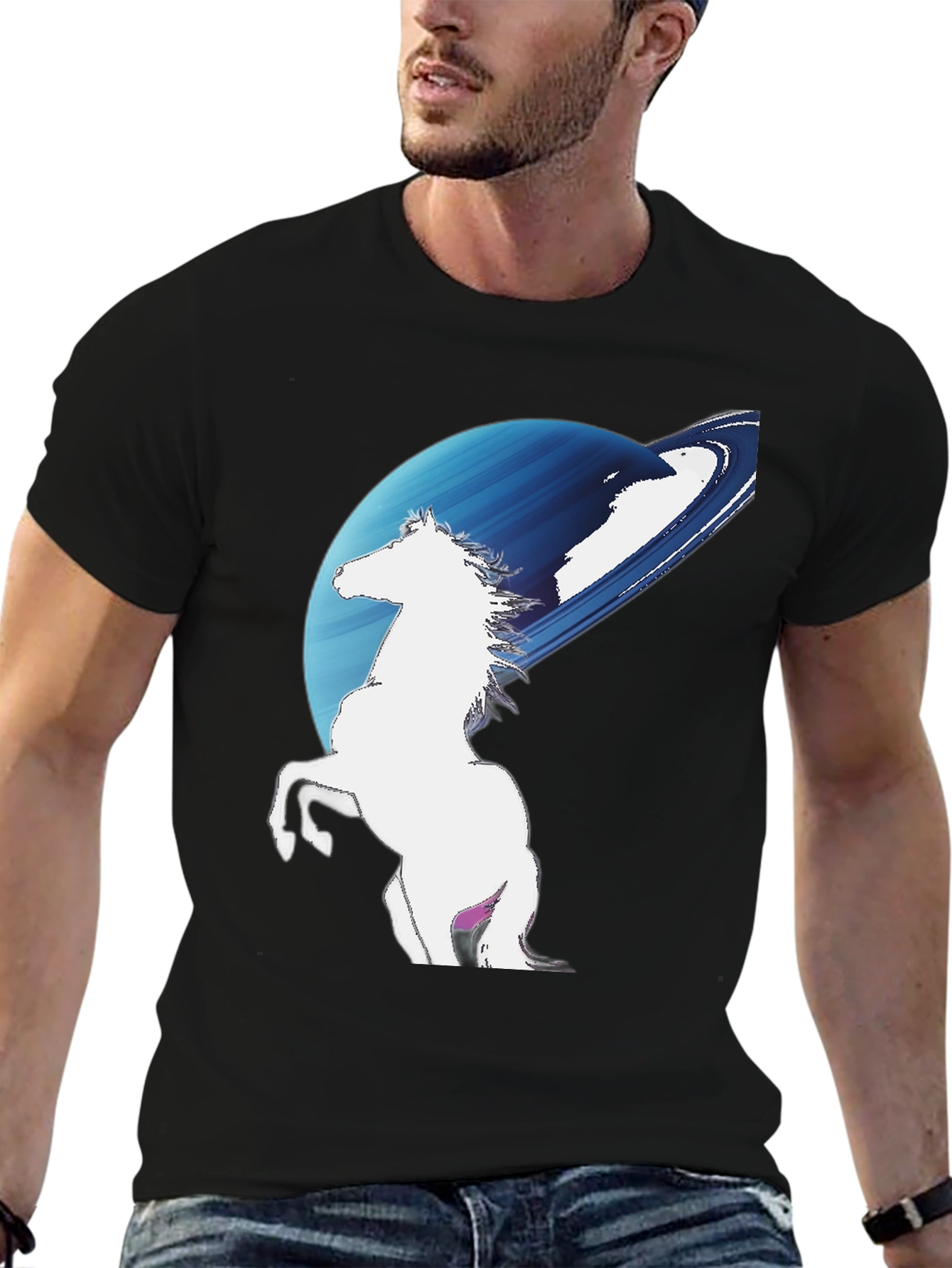 Equine Galaxy T-Shirt - Bold Graphic Tee