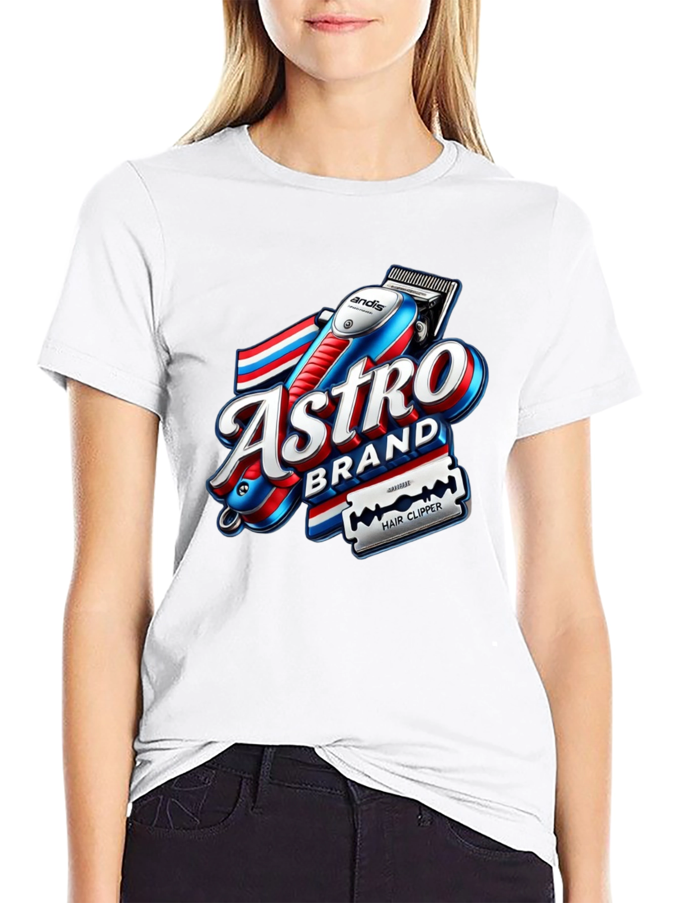 Astro Brand Hair Clipper Graphic T-Shirt