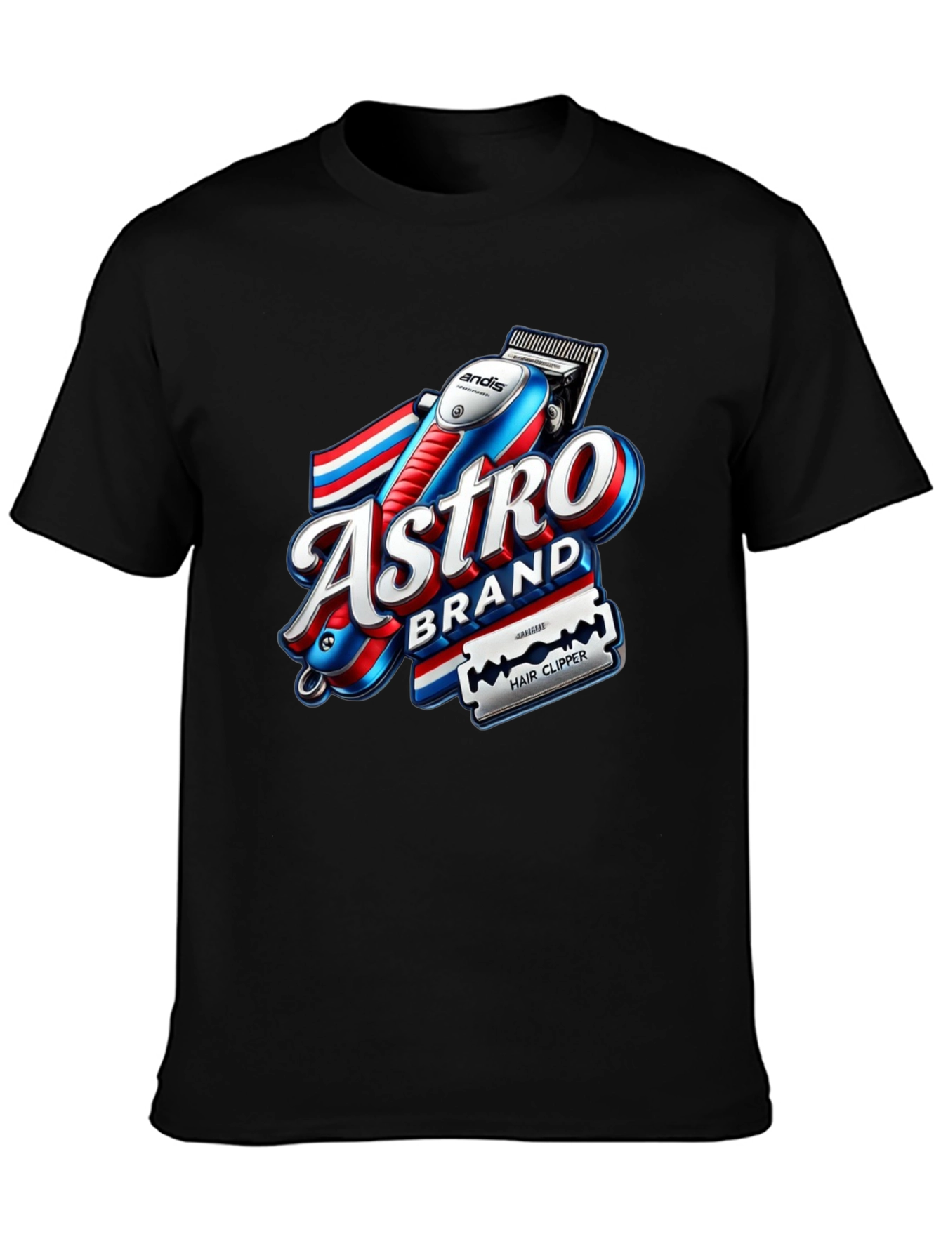 Astro Brand Hair Clipper Graphic T-Shirt