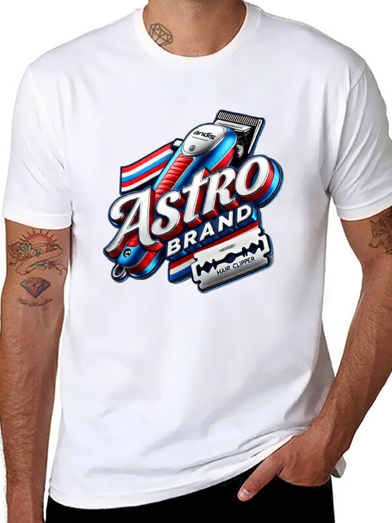 Astro Brand Hair Clipper Graphic T-Shirt