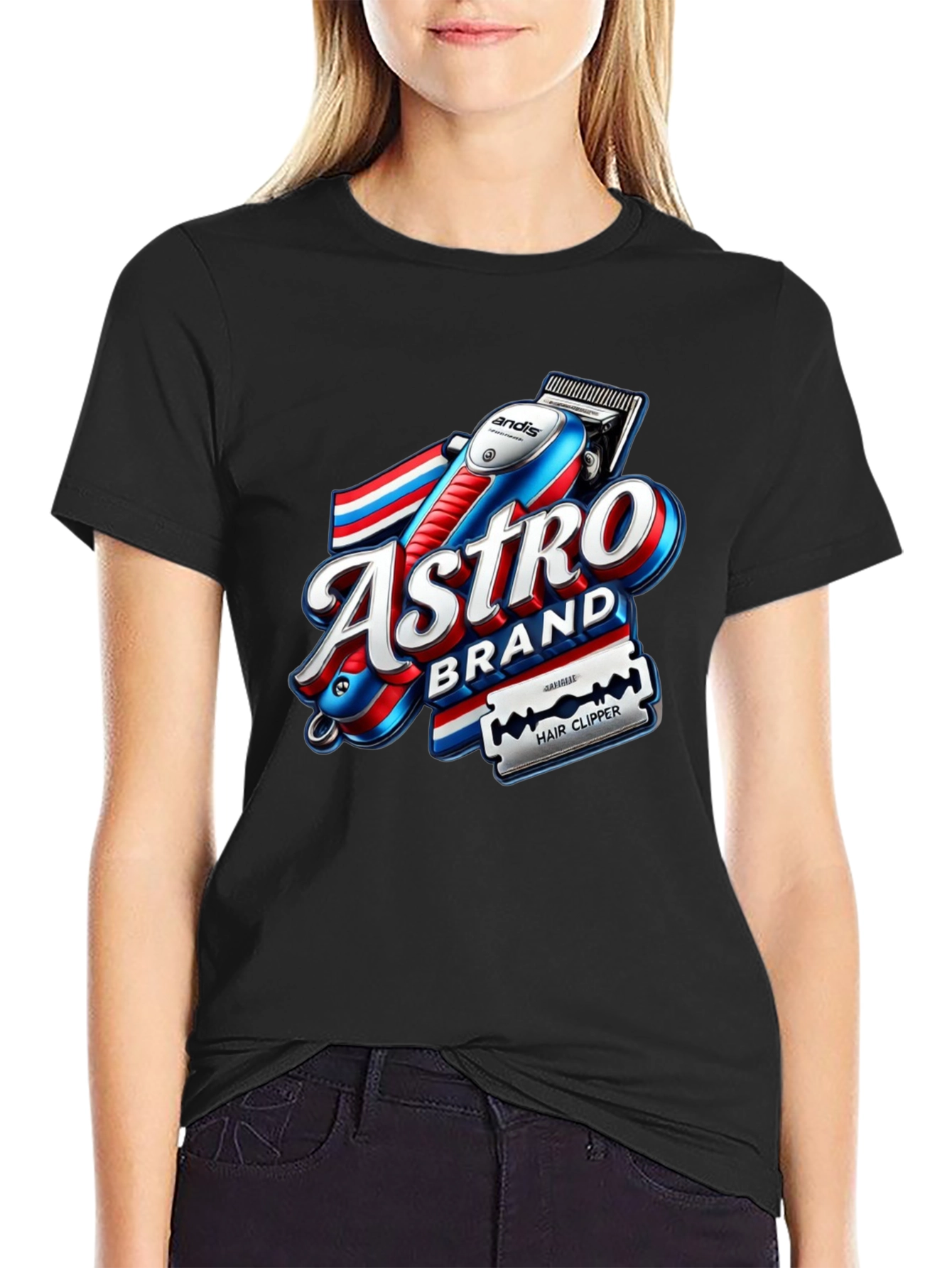Astro Brand Hair Clipper Graphic T-Shirt