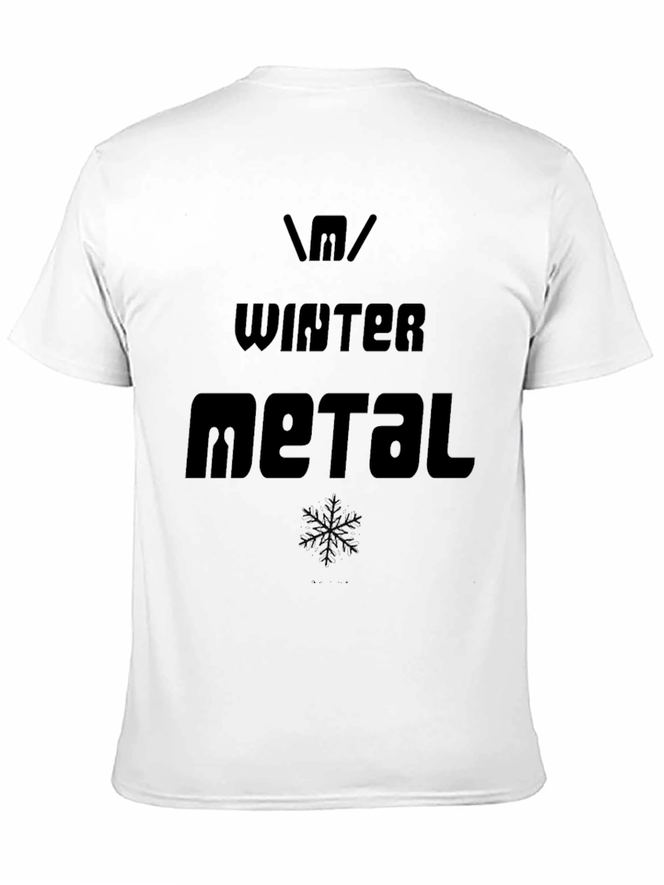 Winter Metal Graphic Tee - Black