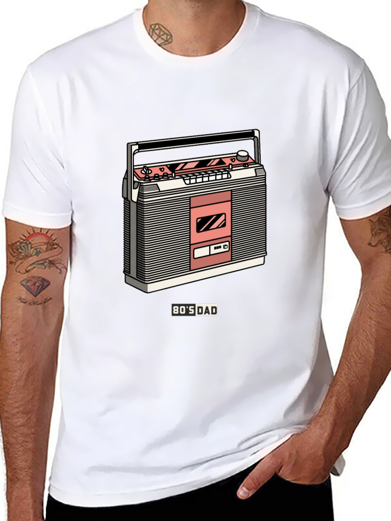 80s Dad Boombox Graphic Tee
