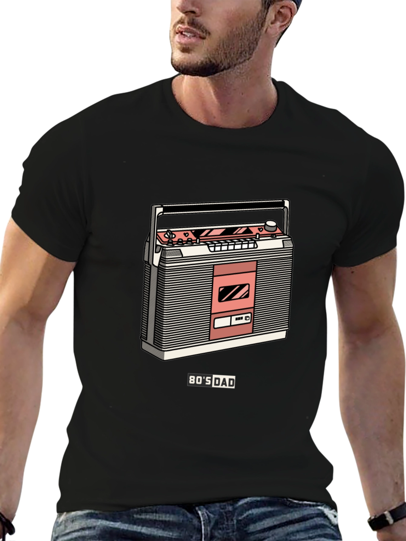 80s Dad Boombox Graphic Tee