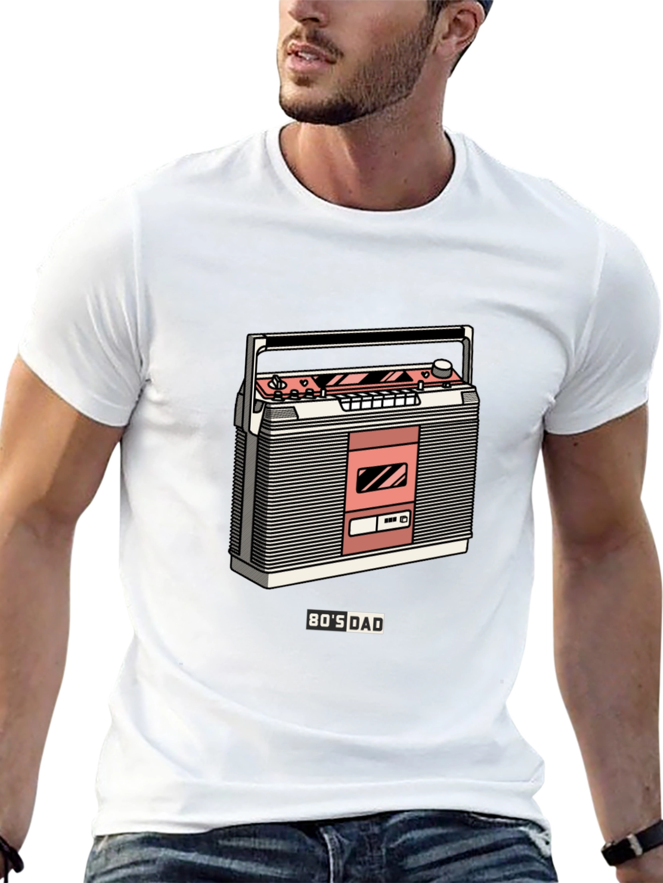 80s Dad Boombox Graphic Tee