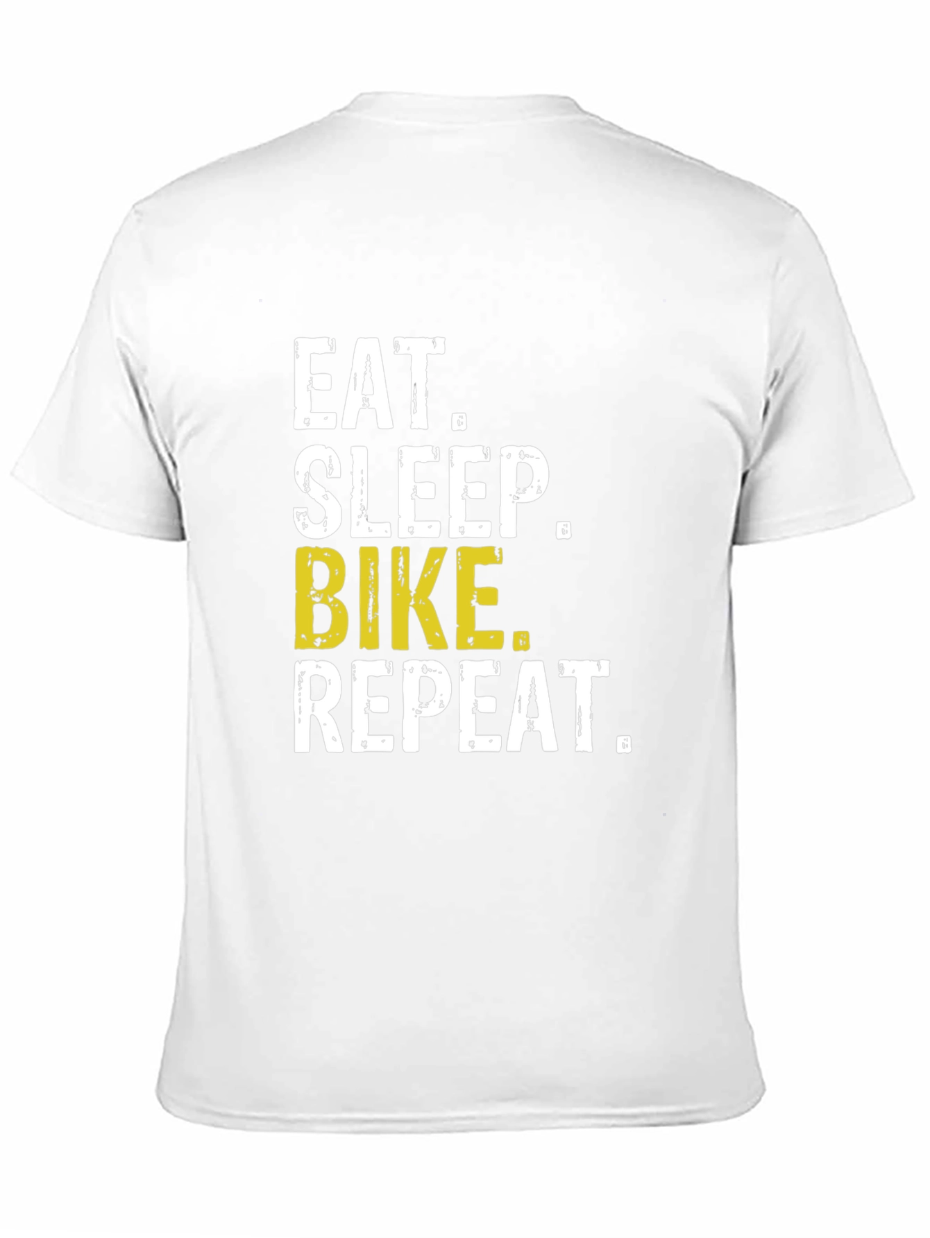Eat Sleep Bike Repeat T-Shirt - Black Casual Tee