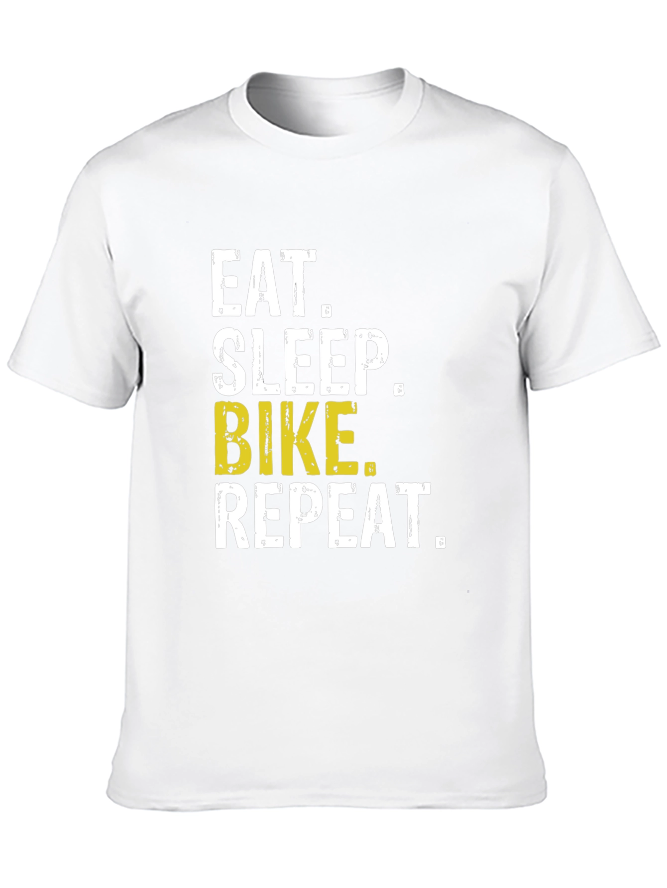 Eat Sleep Bike Repeat T-Shirt - Black Casual Tee