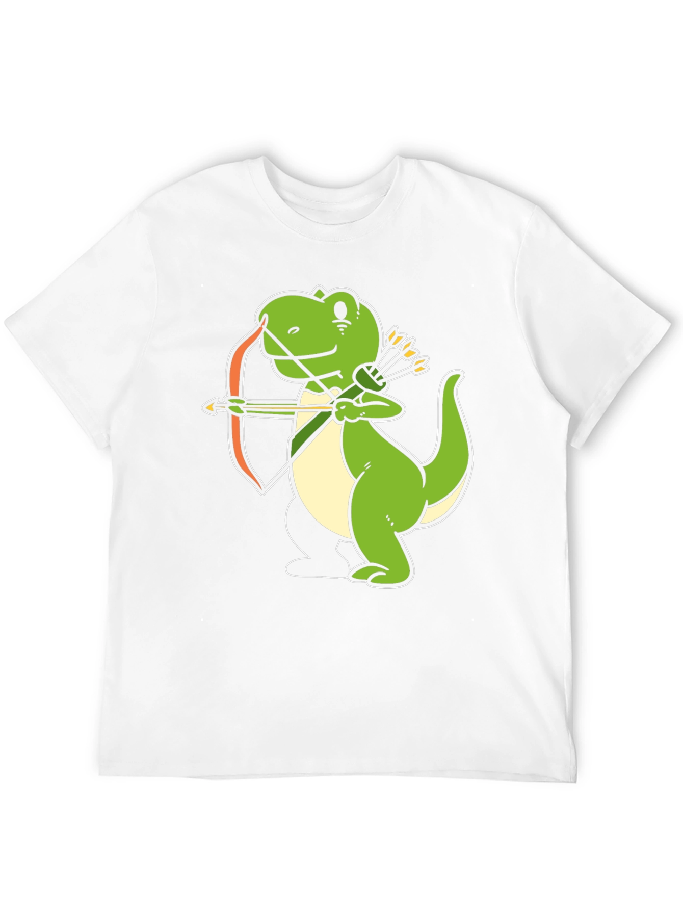 Dino Archer Black T-Shirt - Fun Novelty Tee