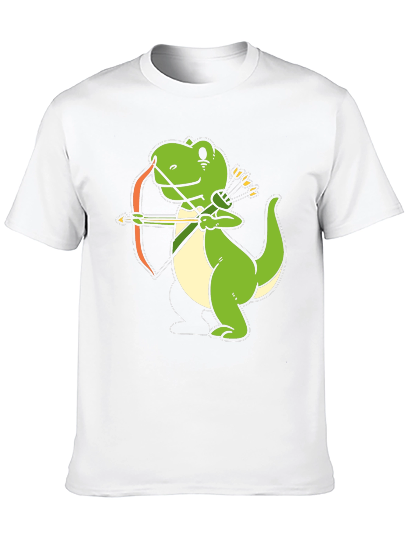 Dino Archer Black T-Shirt - Fun Novelty Tee