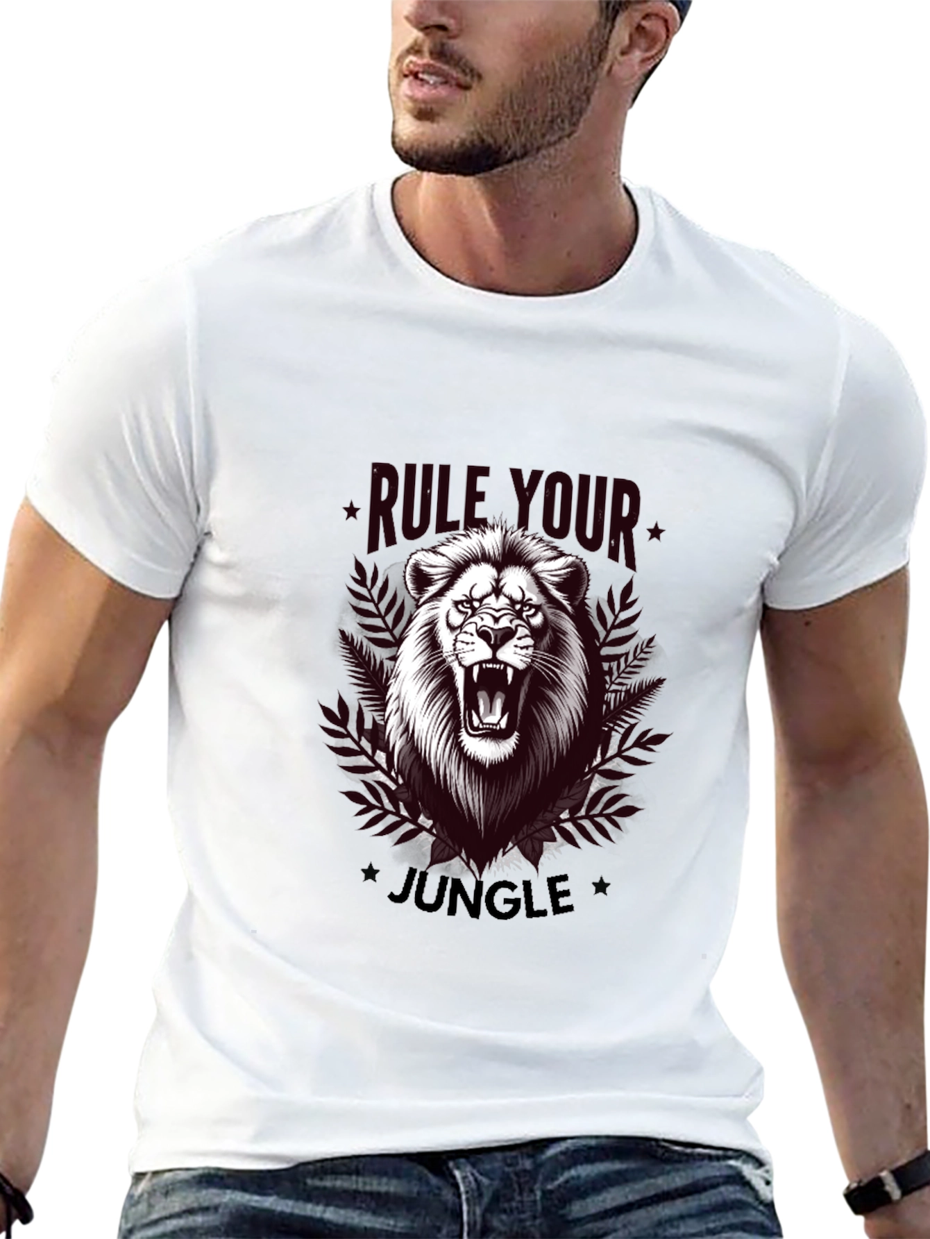Rule Your Jungle Lion Graphic T-Shirt