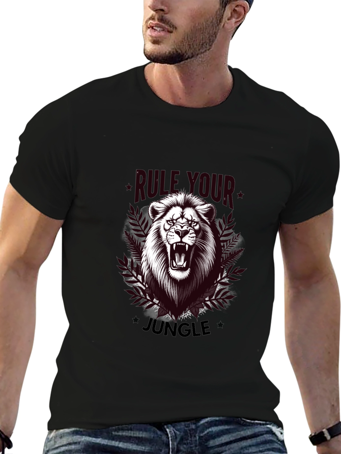 Rule Your Jungle Lion Graphic T-Shirt