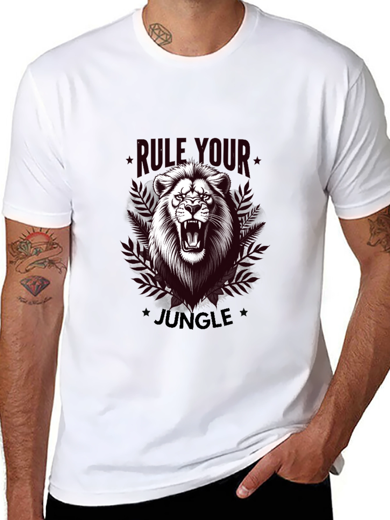 Rule Your Jungle Lion Graphic T-Shirt