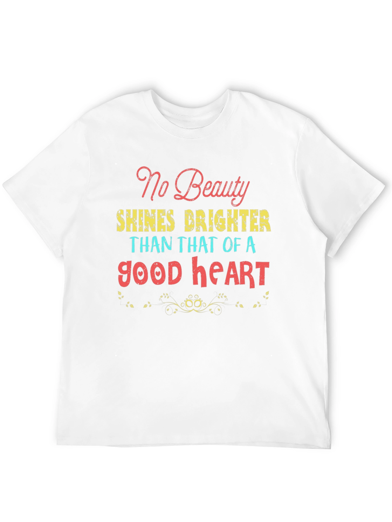 Inspirational Good Heart Graphic Tee - Black