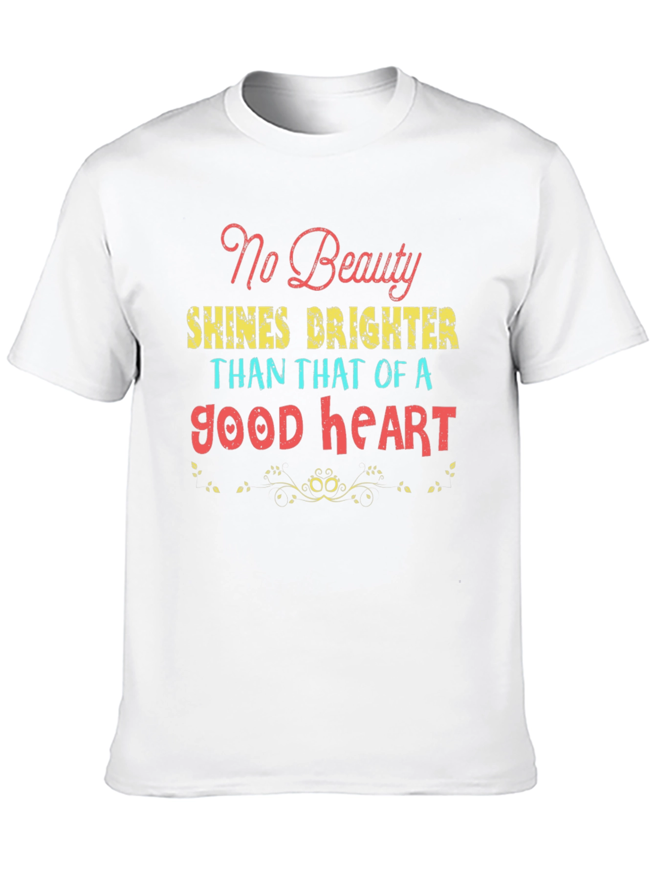 Inspirational Good Heart Graphic Tee - Black
