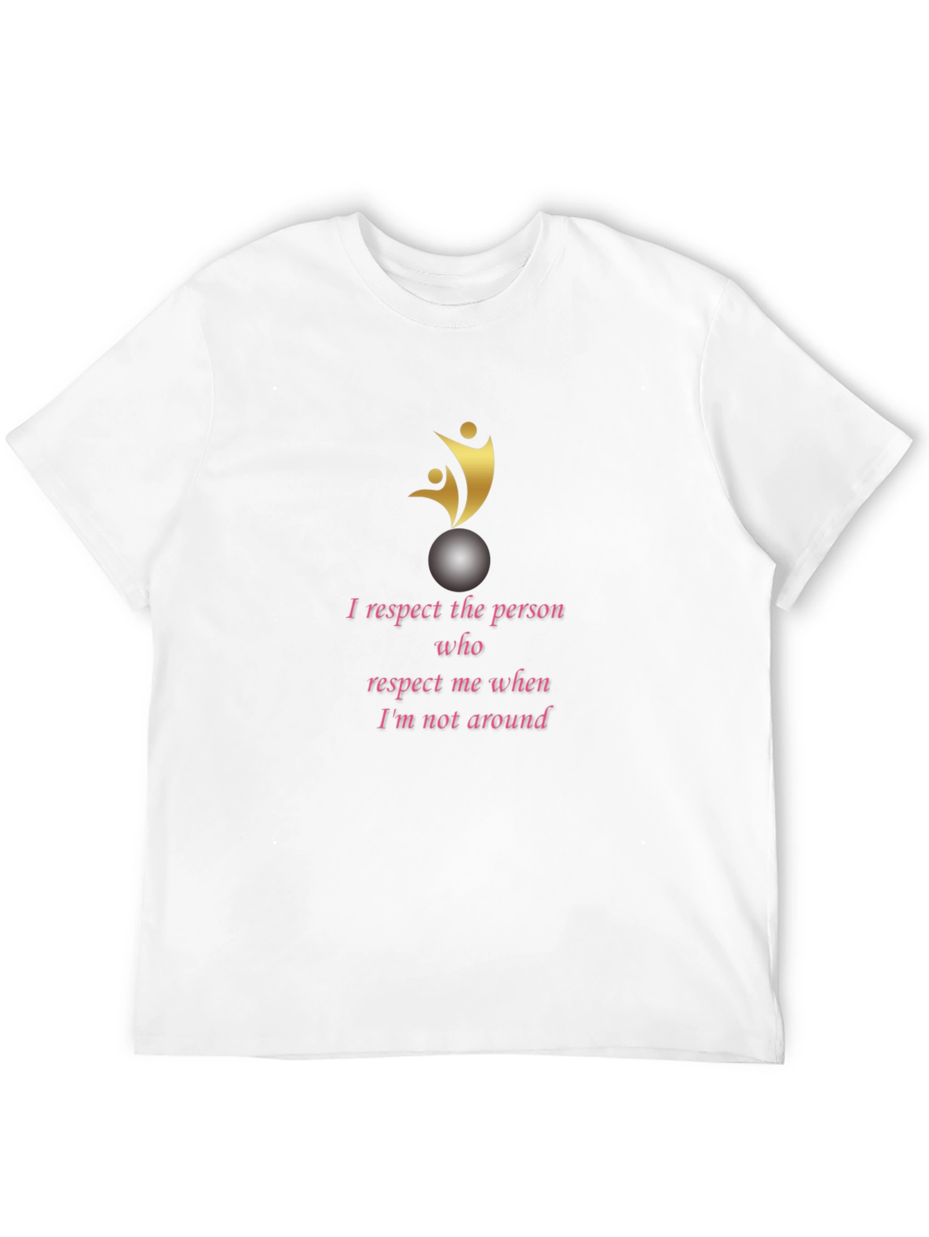 Respectful Statement Graphic T-Shirt - Black