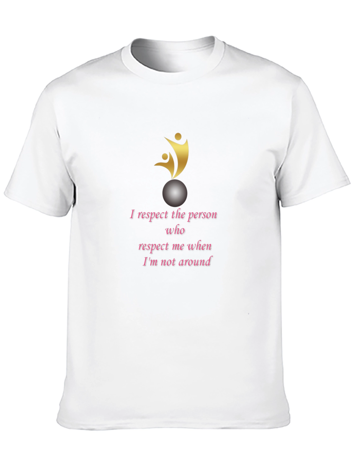 Respectful Statement Graphic T-Shirt - Black