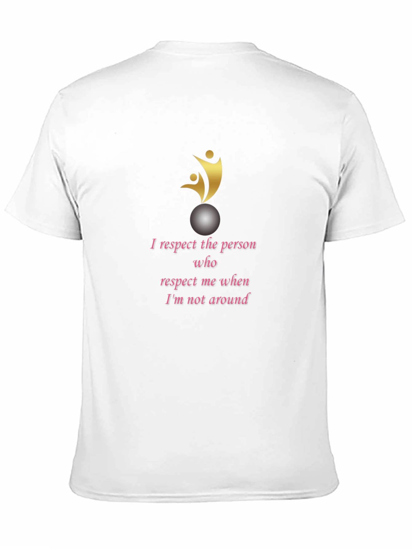 Respectful Statement Graphic T-Shirt - Black