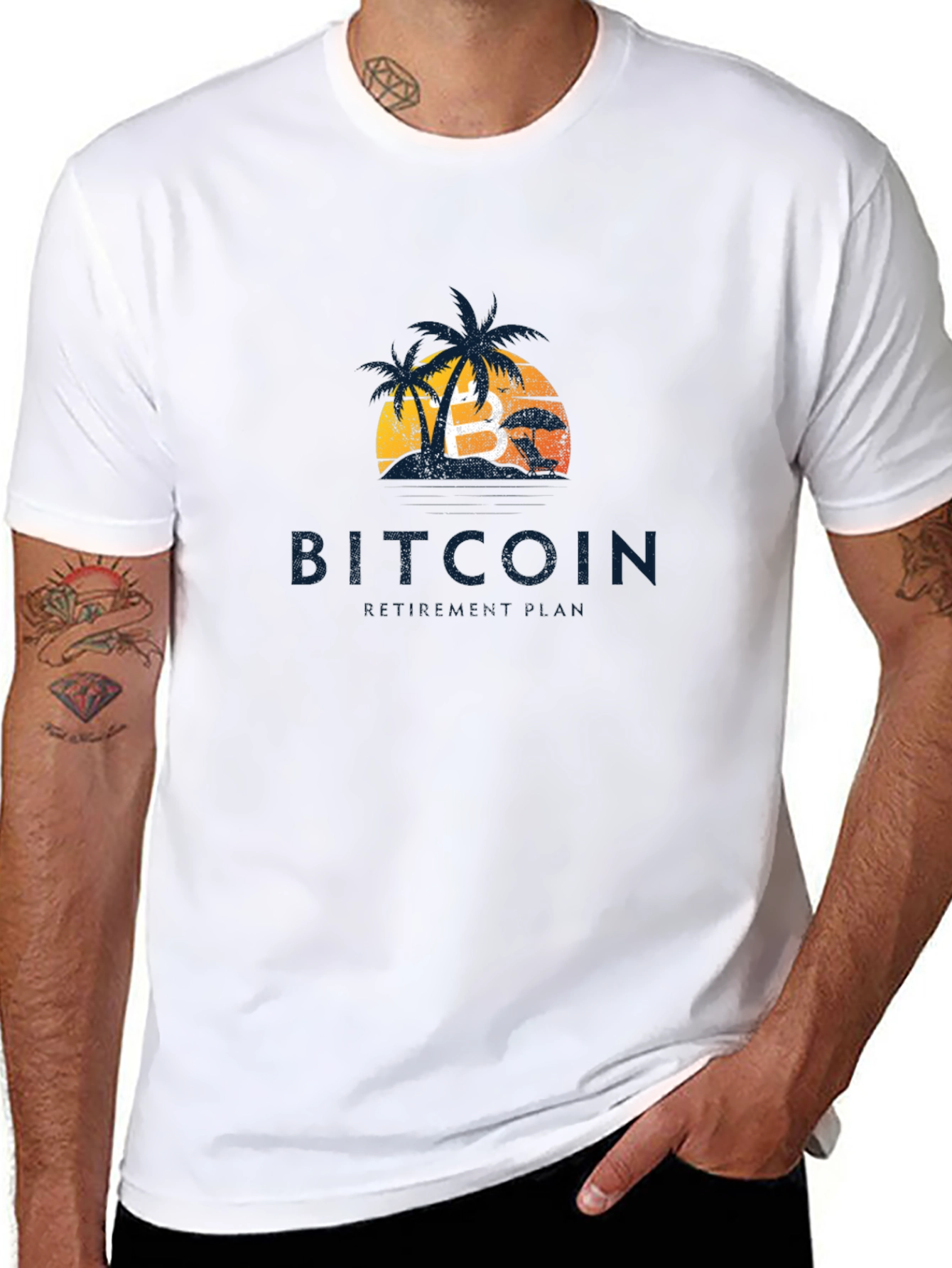 Bitcoin Beach T-Shirt - Crypto Vacation Vibes