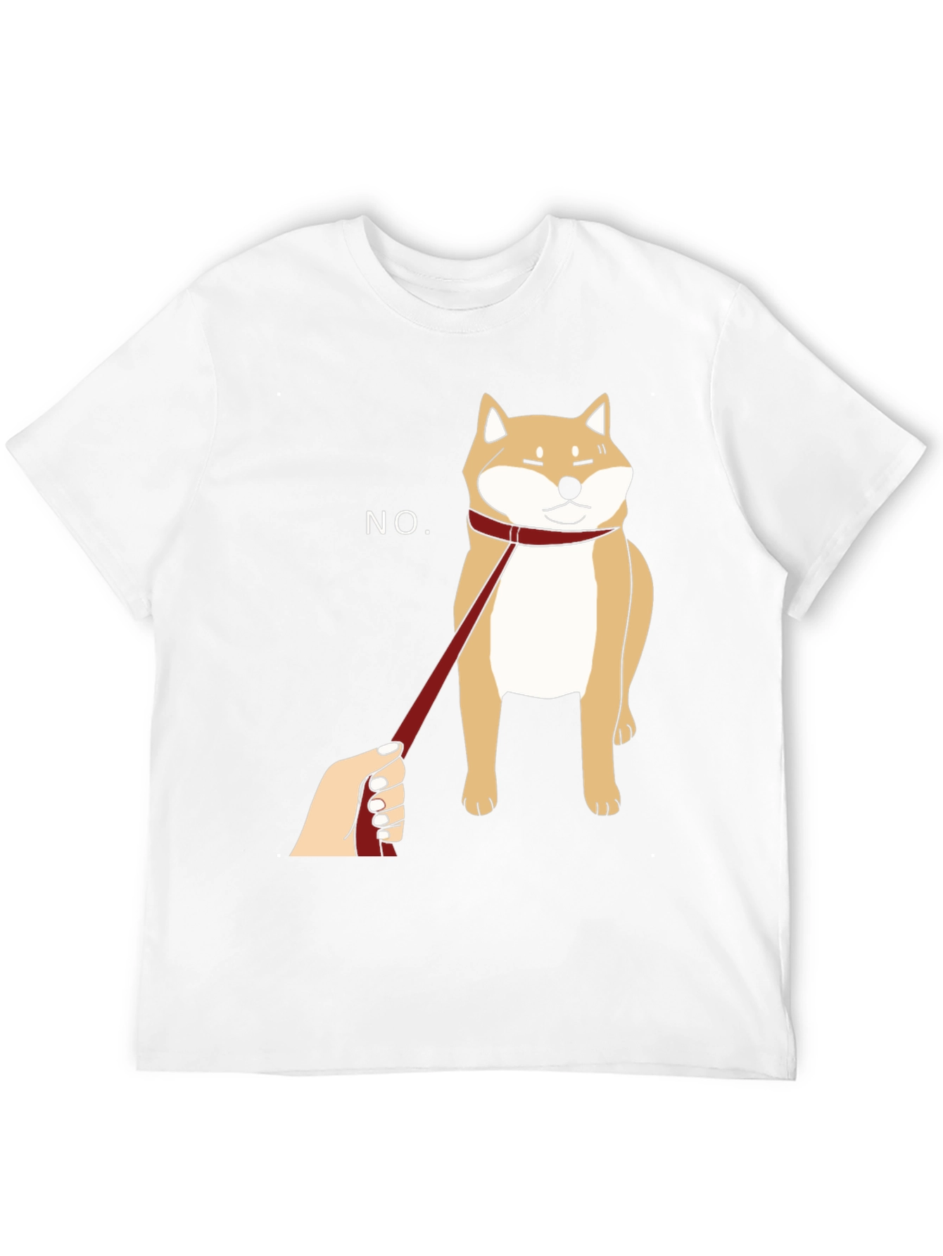 Funny Shiba Inu NO Graphic Tee - Black