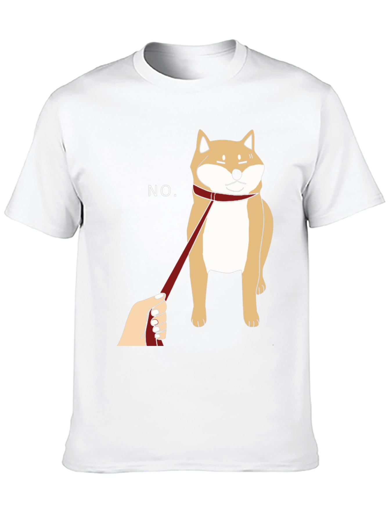 Funny Shiba Inu NO Graphic Tee - Black